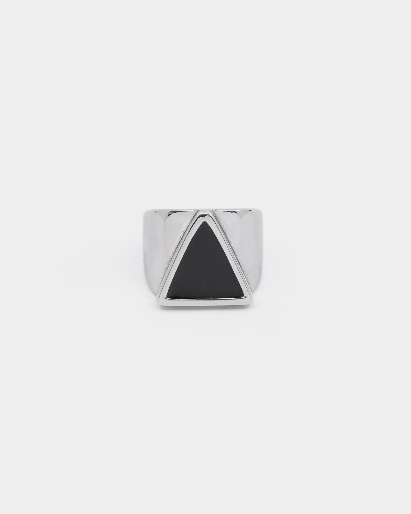 Dead Studios Men's Tri Stone Ring Stainless Steel/Black