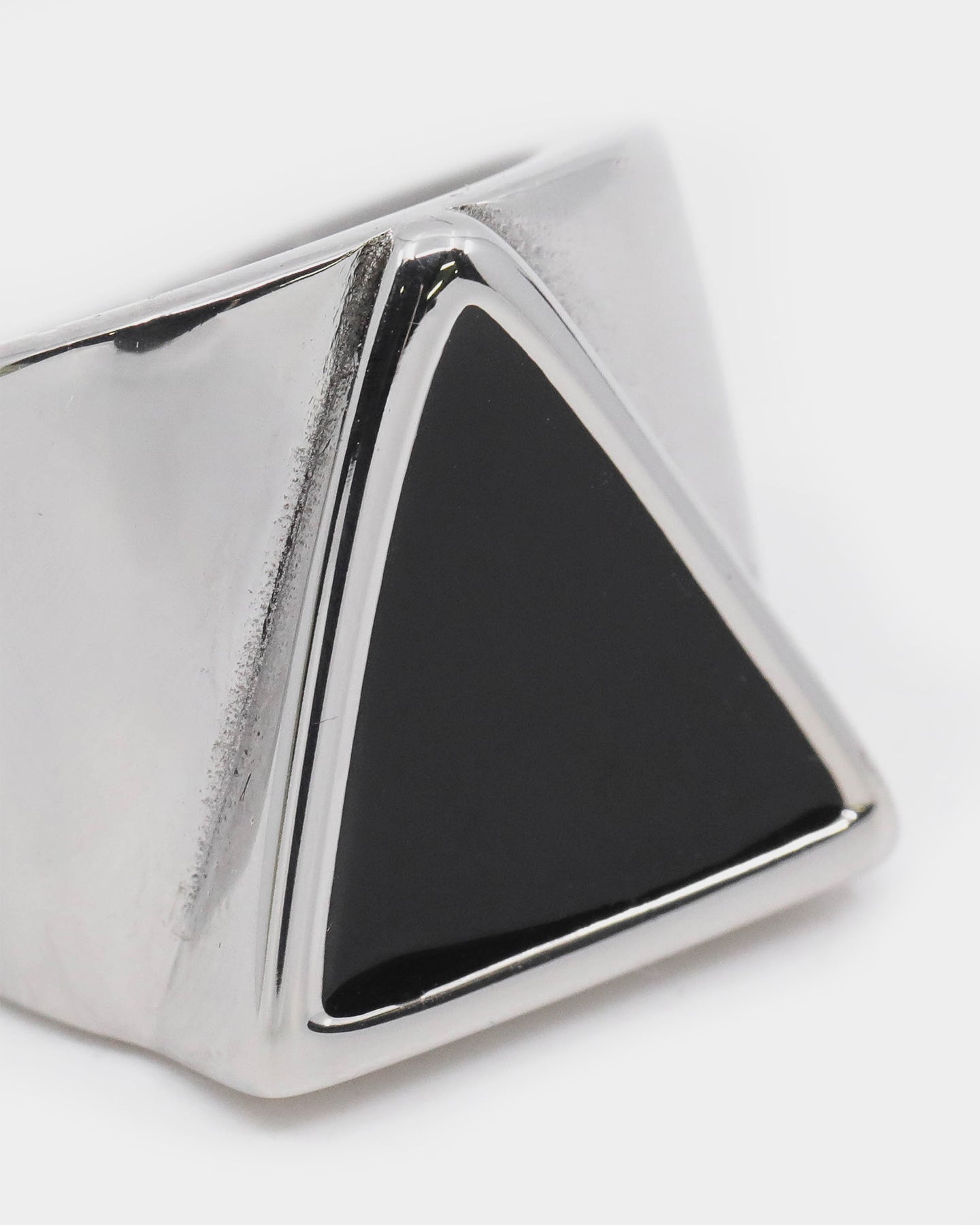 Dead Studios Men's Tri Stone Ring Stainless Steel/Black