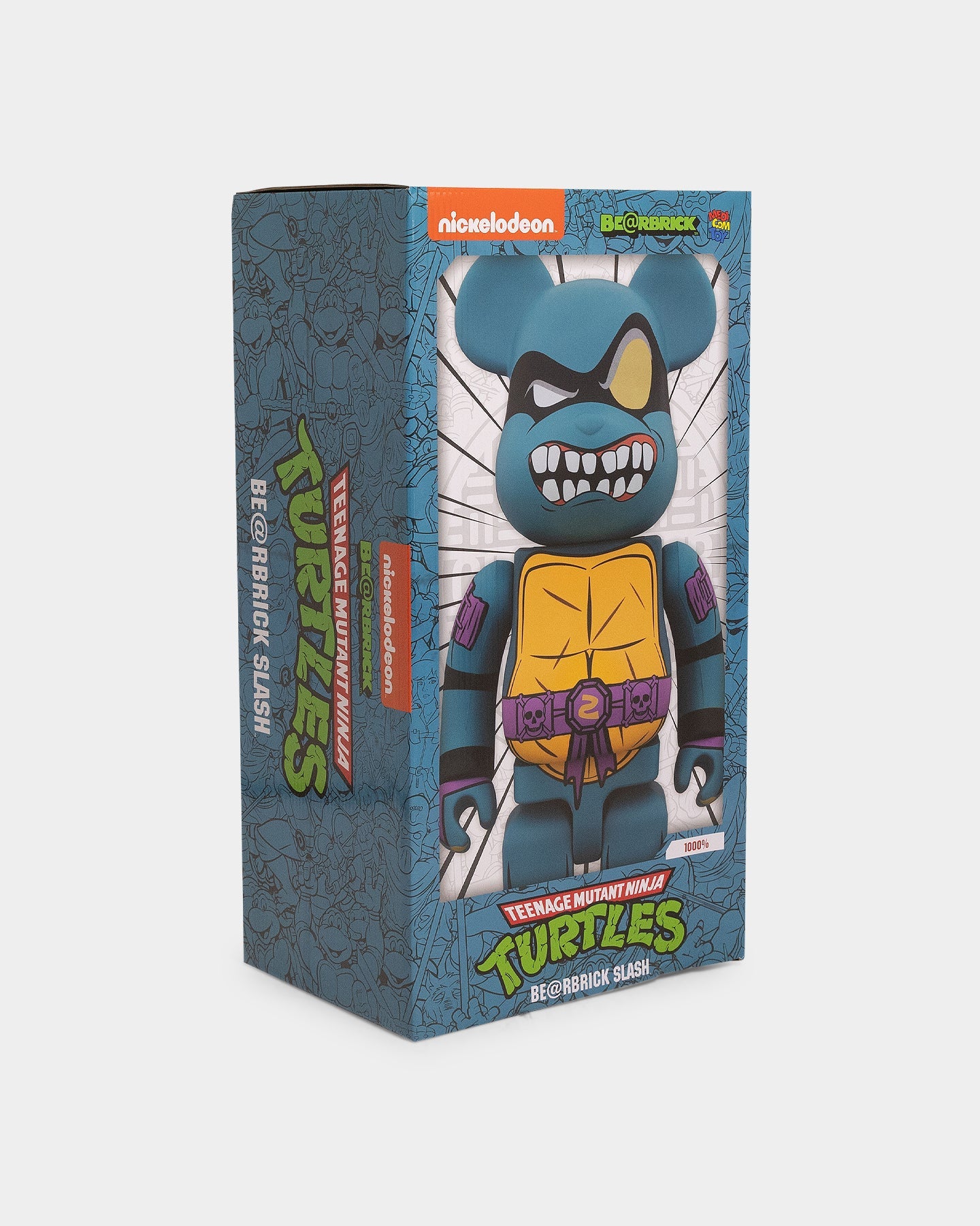 Medicom Toy Be@Rbrick X Teenage Mutant Ninja Turtles Slash 1000% Figure Multi
