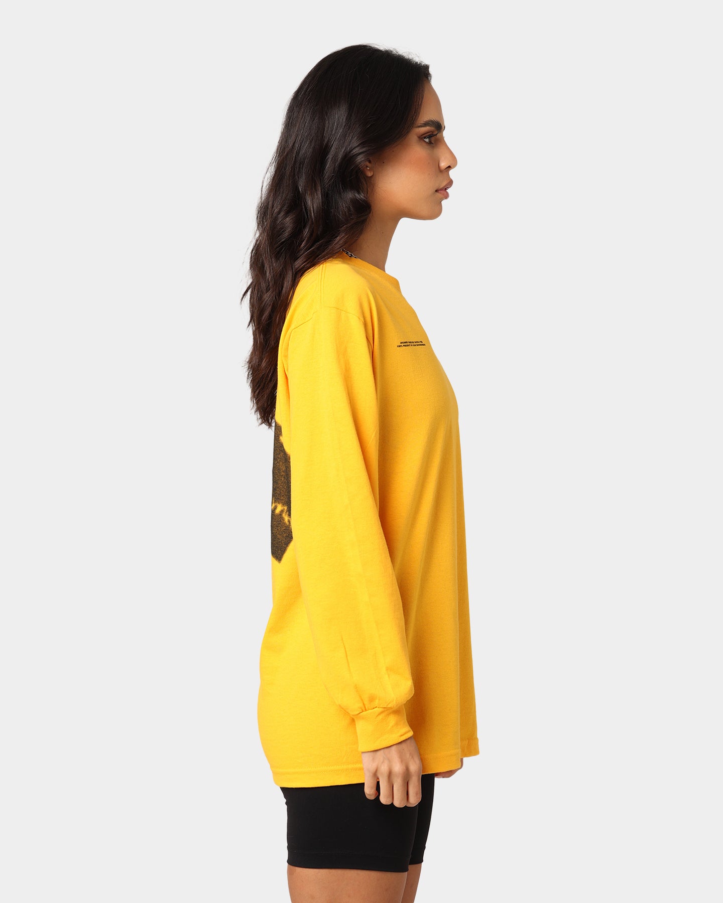 4HUNNID Roll The Dice Long Sleeve T-Shirt Mustard Style001