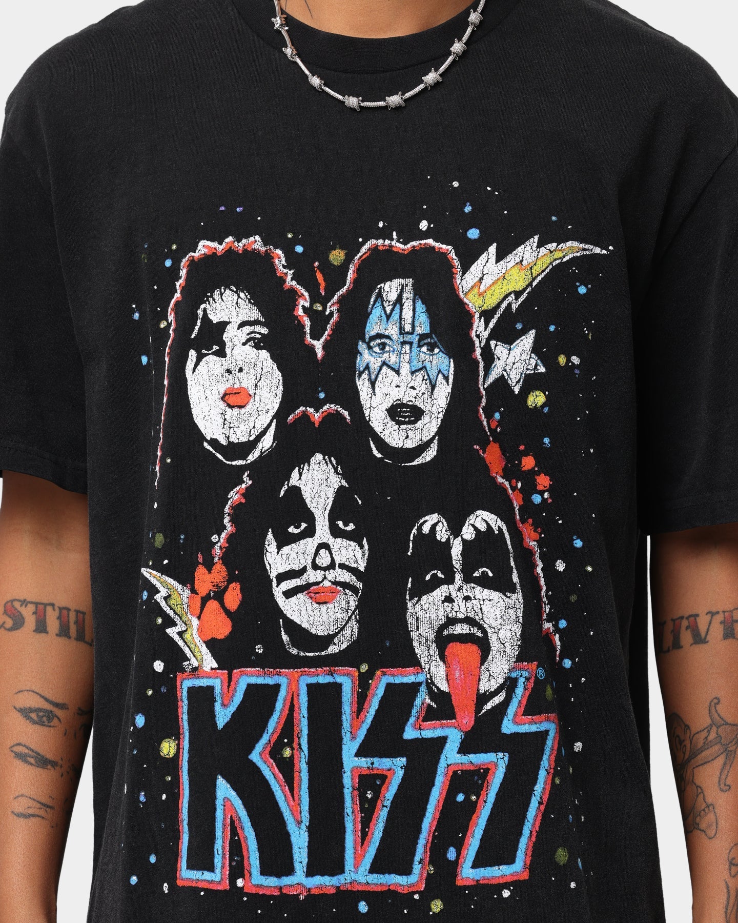 Bravado Faces Short Sleeve Vintage T-Shirt Washed Black