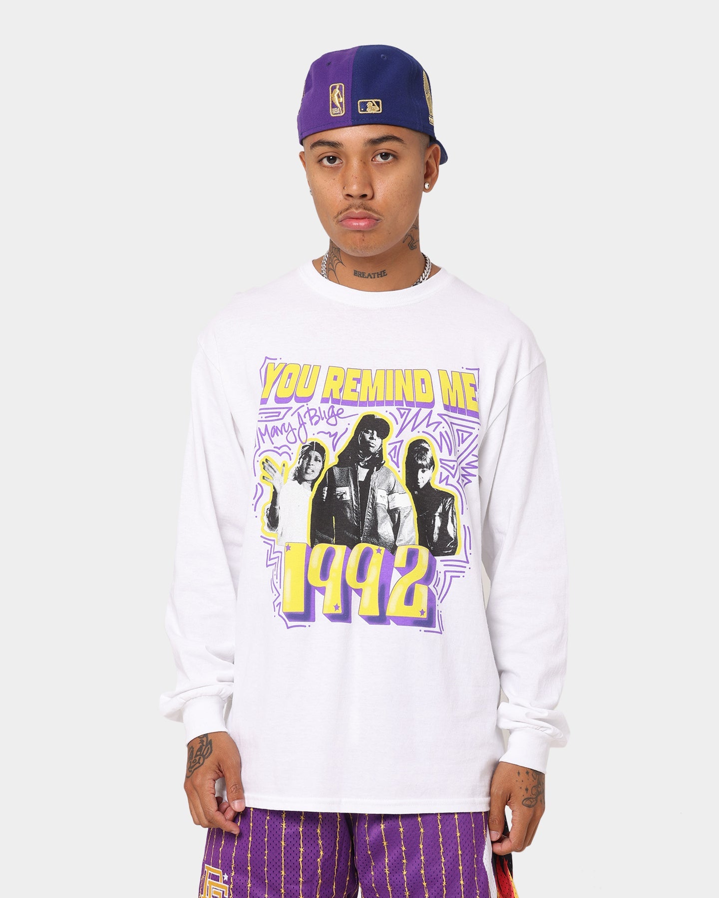 Bravado You Remind Me 1992 Long Sleeve Vintage T-Shirt White