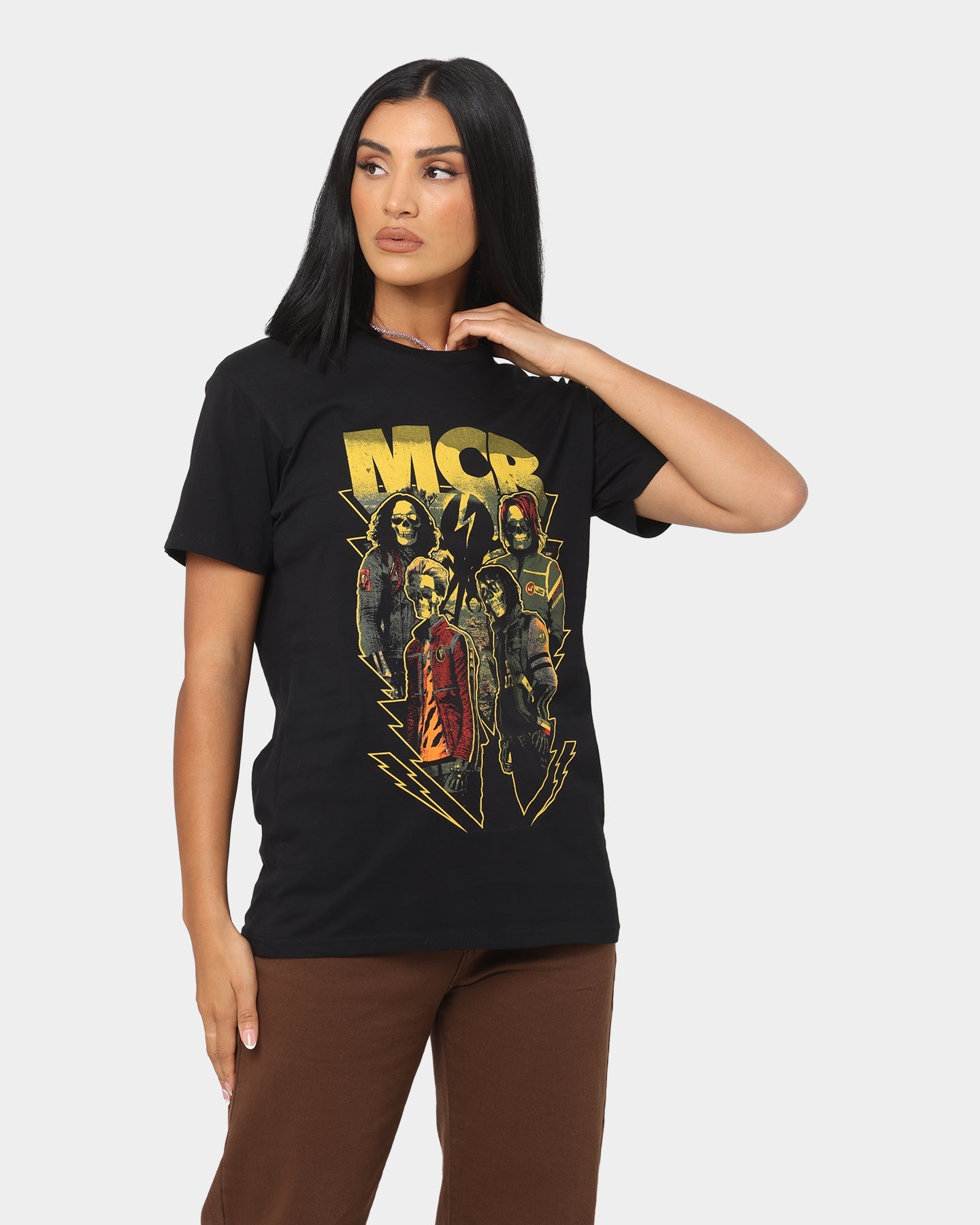 My Chemical Romance Appetite For Danger T-Shirt Black Style001