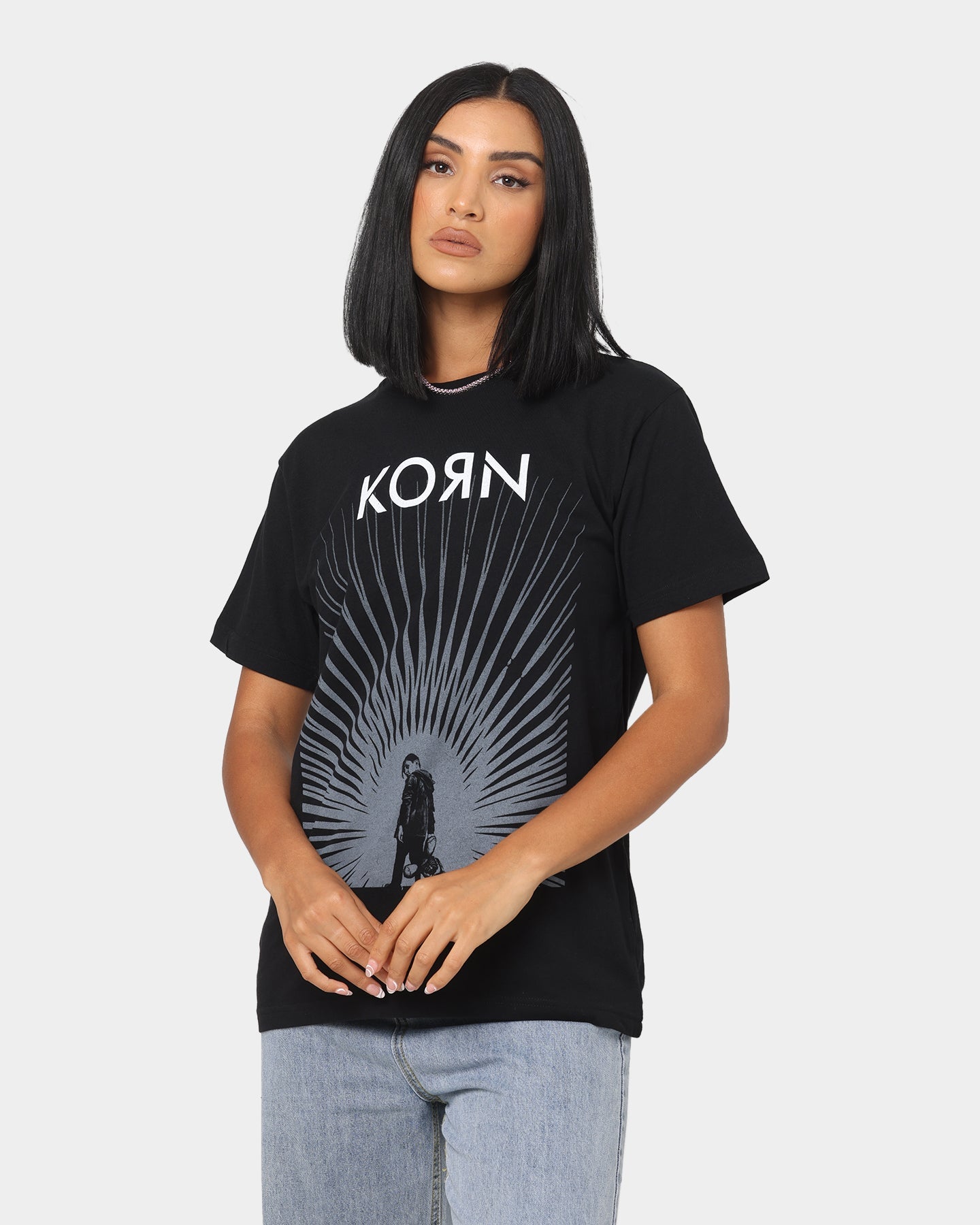 Korn Radiate Glow T-Shirt Black Style001