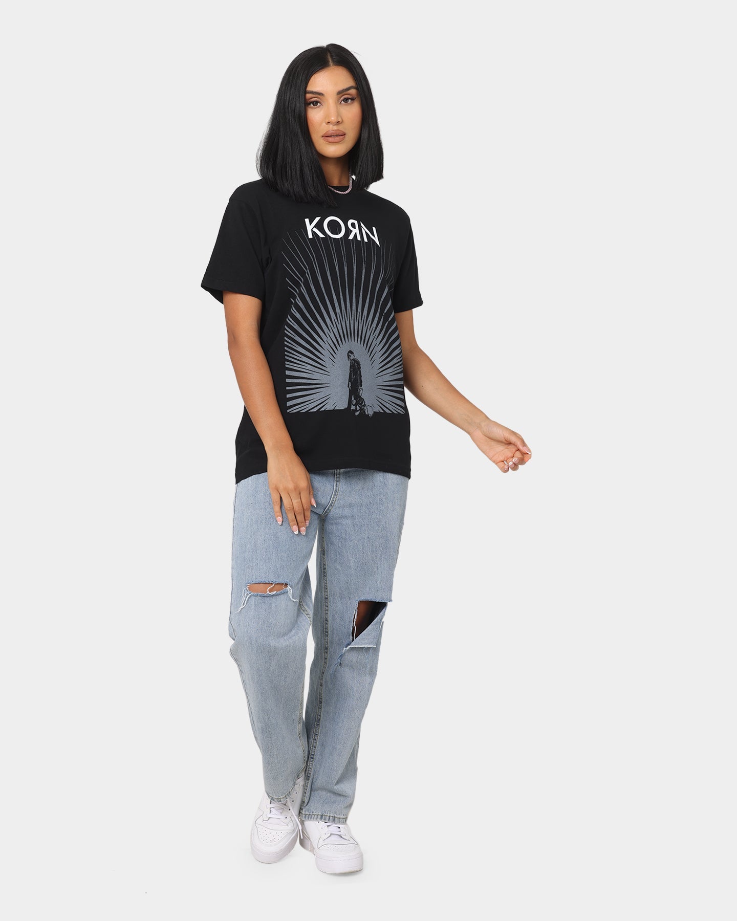 Korn Radiate Glow T-Shirt Black Style001