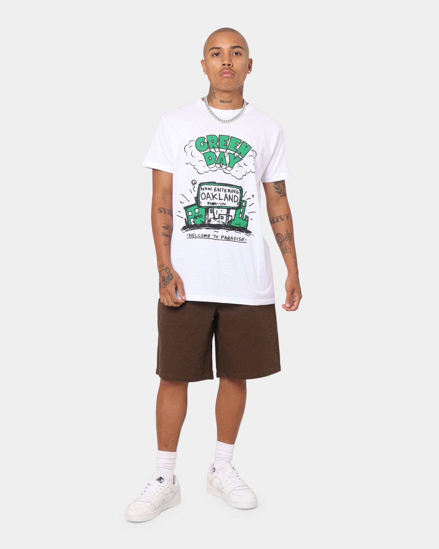 Green Day Welcome To Paradise T-Shirt White