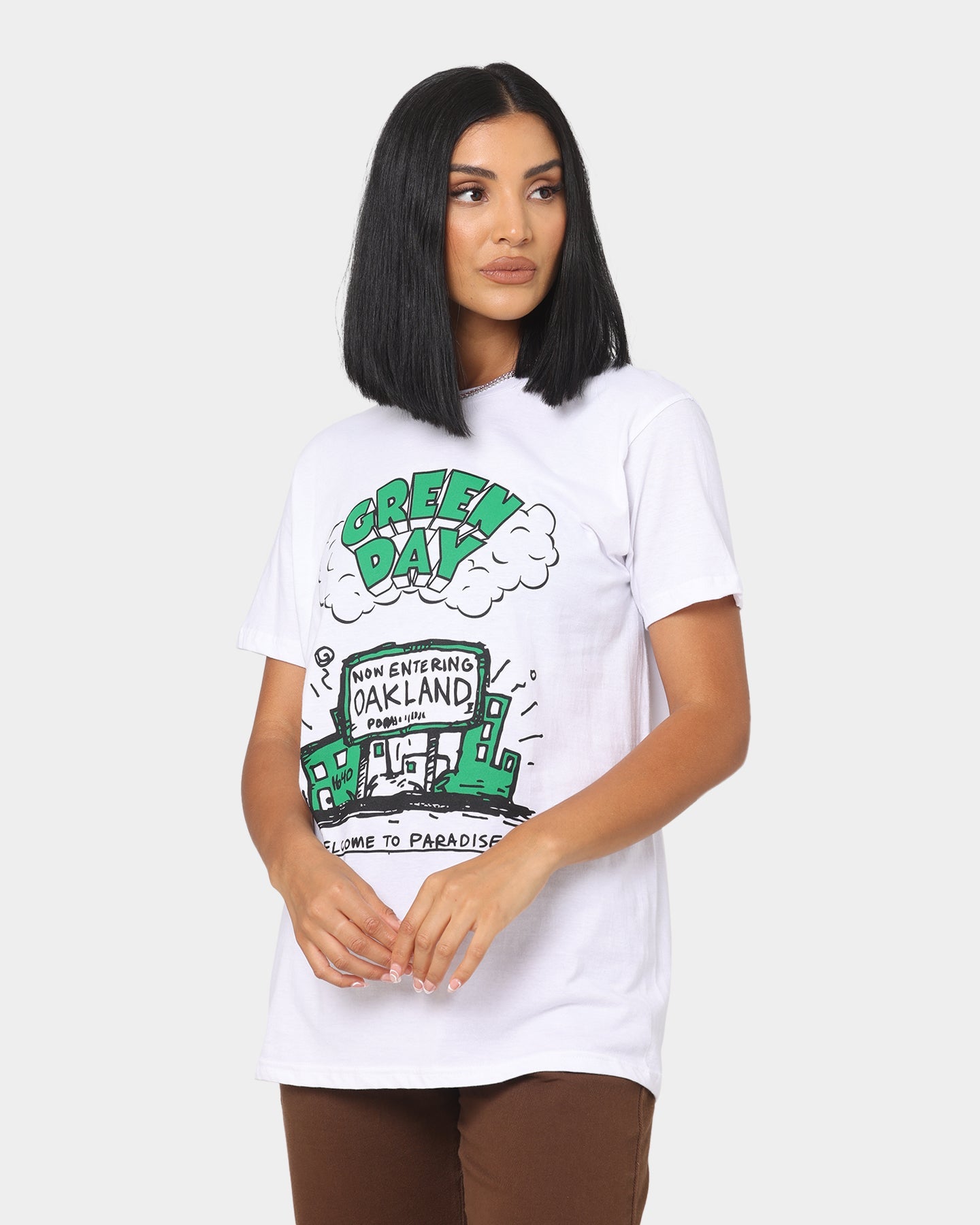 Green Day Welcome To Paradise T-Shirt White Style001