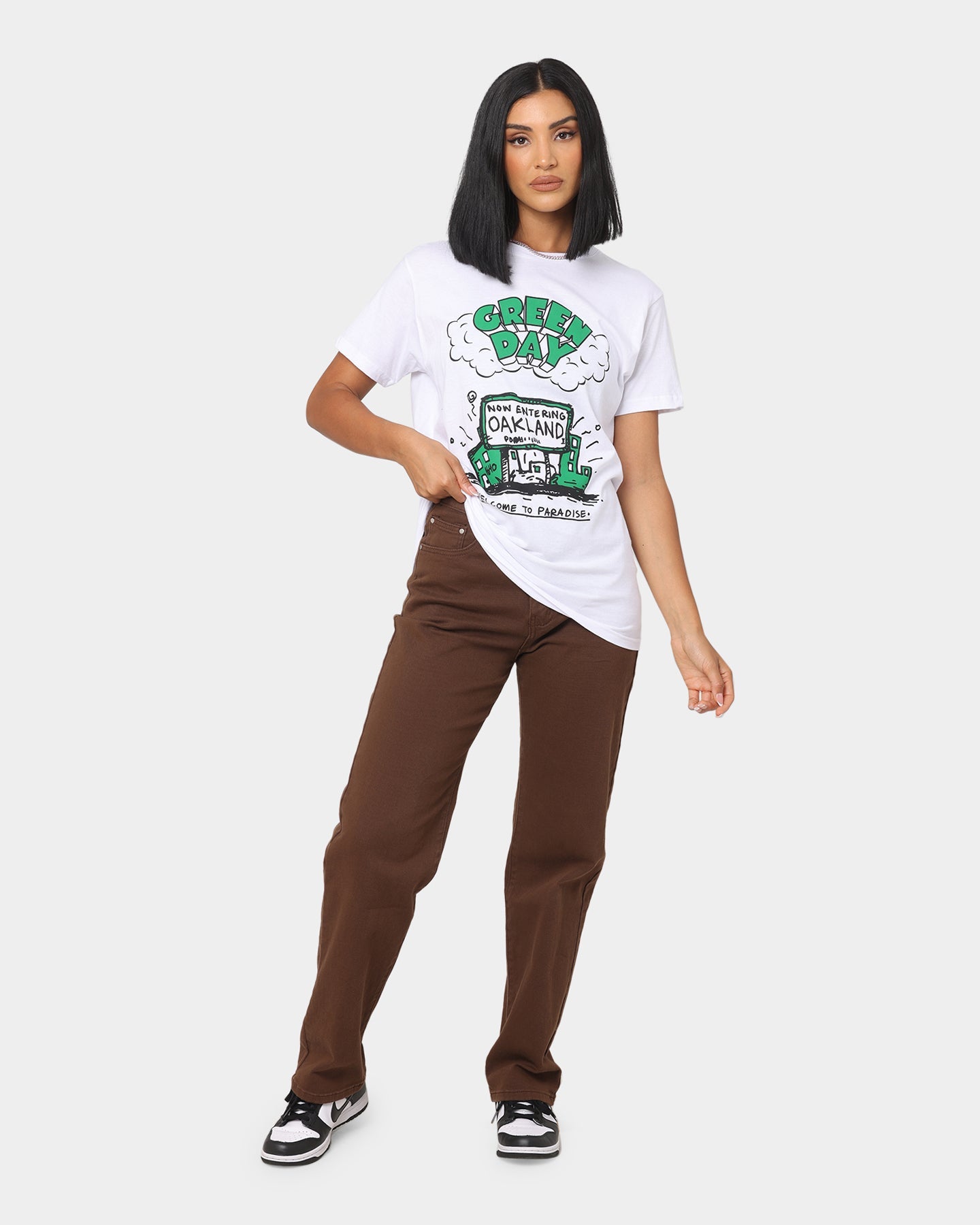 Green Day Welcome To Paradise T-Shirt White Style001