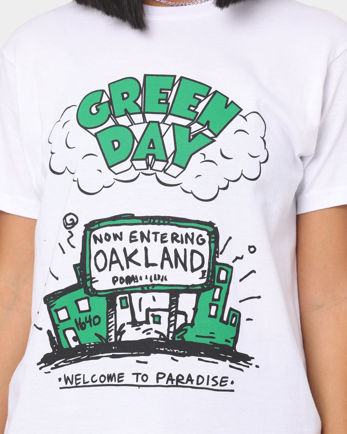 Green Day Welcome To Paradise T-Shirt White Style001