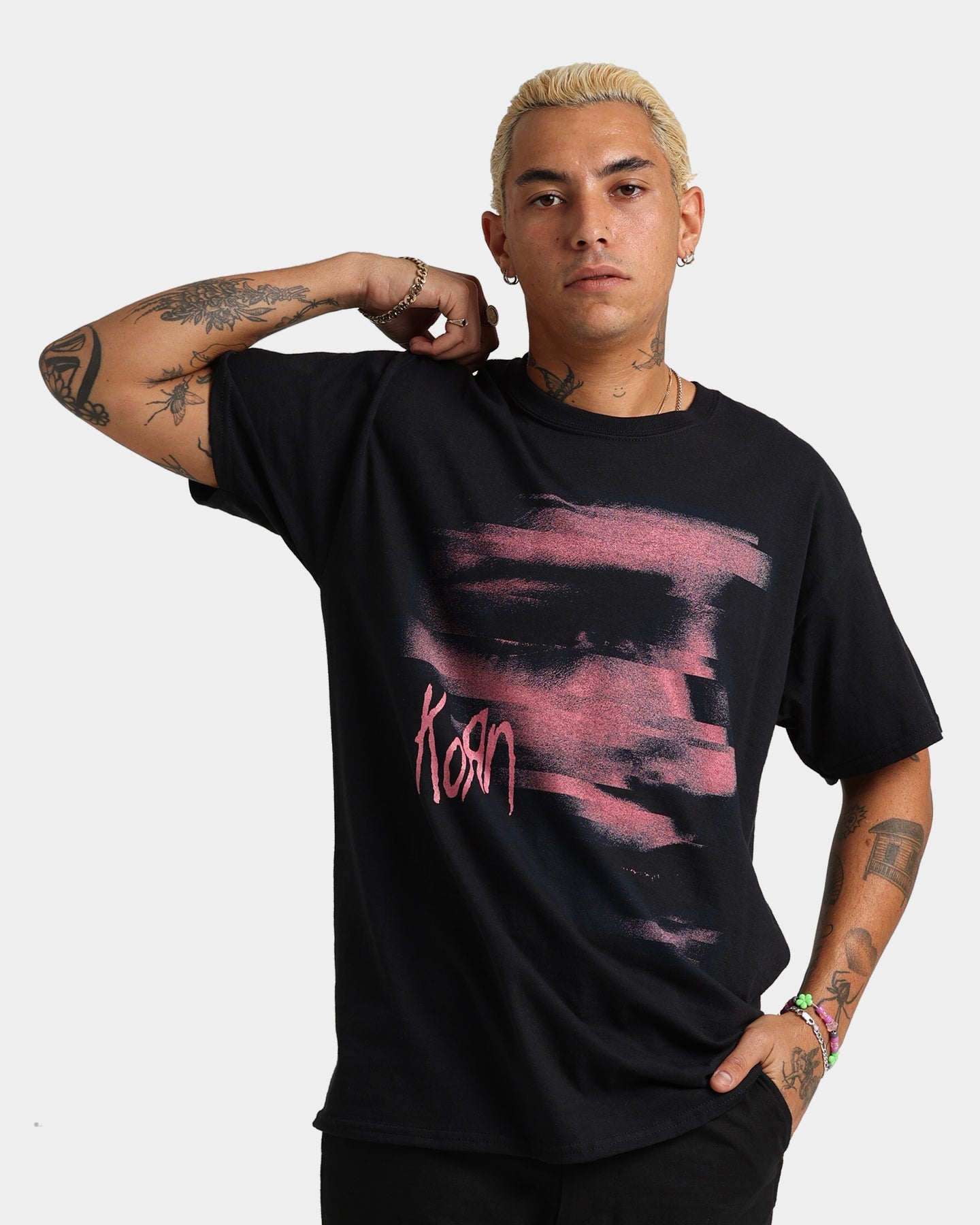 Korn Chopped Face T-Shirt Black