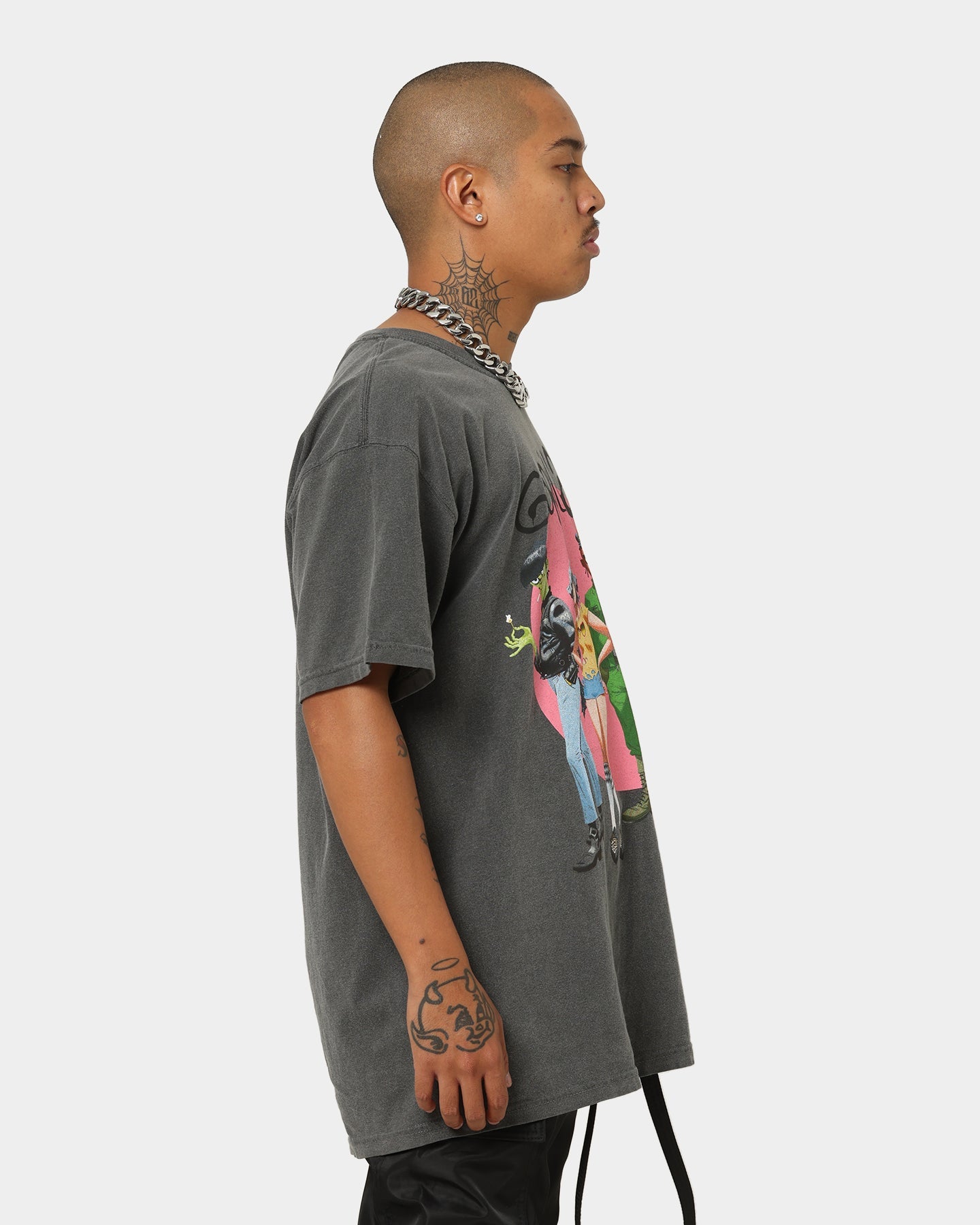 Gorillaz Coral Circle T-Shirt Grey