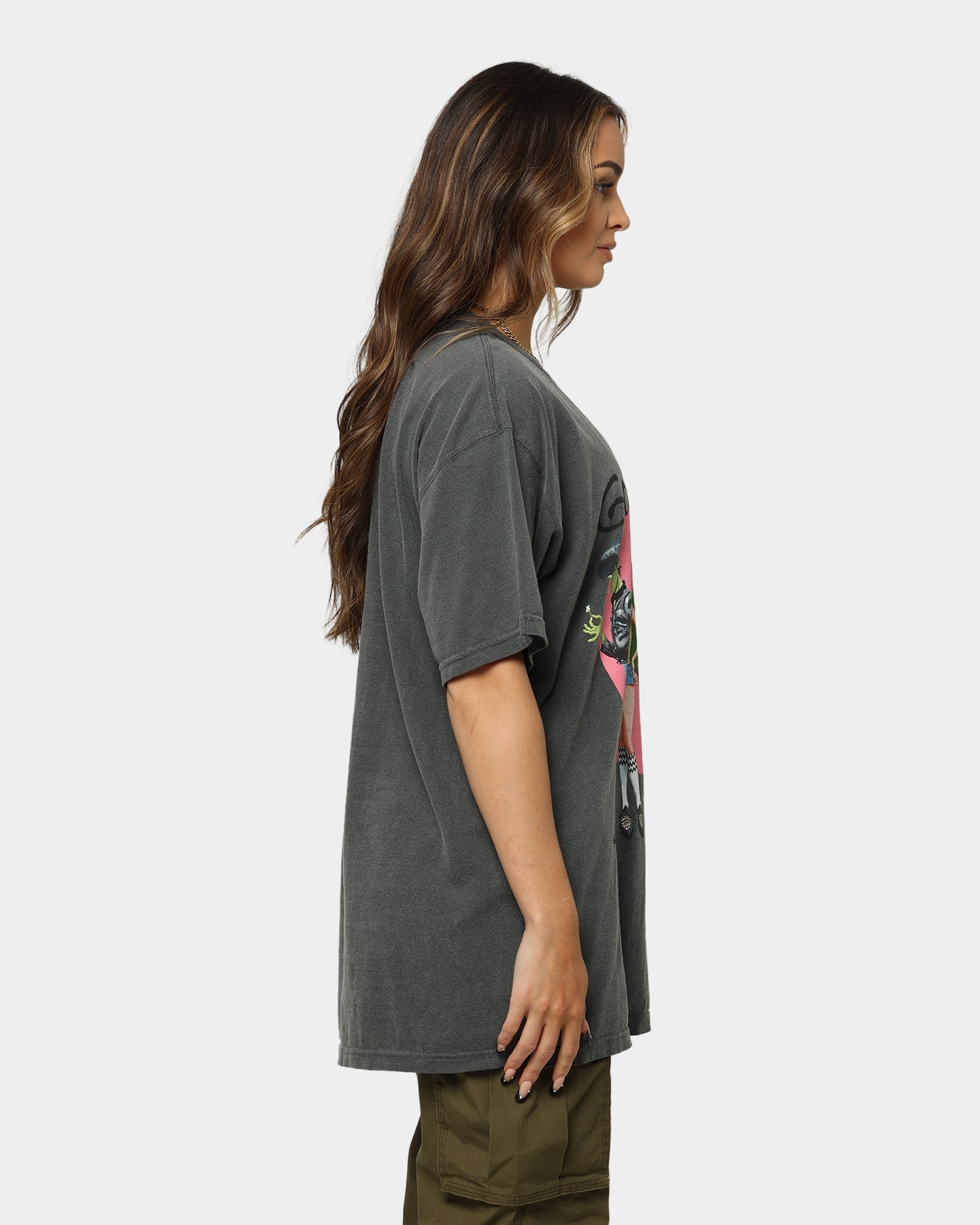 Gorillaz Coral Circle T-Shirt Grey Style001