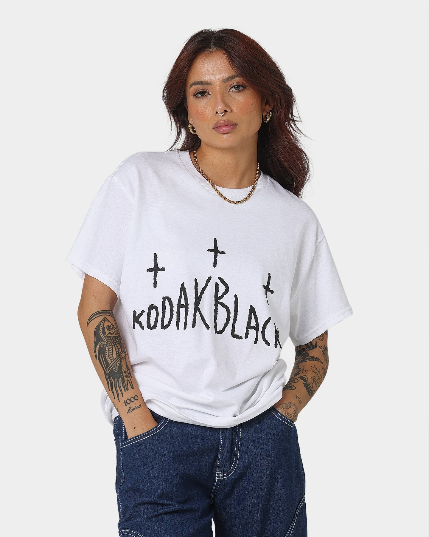 Kodak Black Cross T-Shirt White Style001