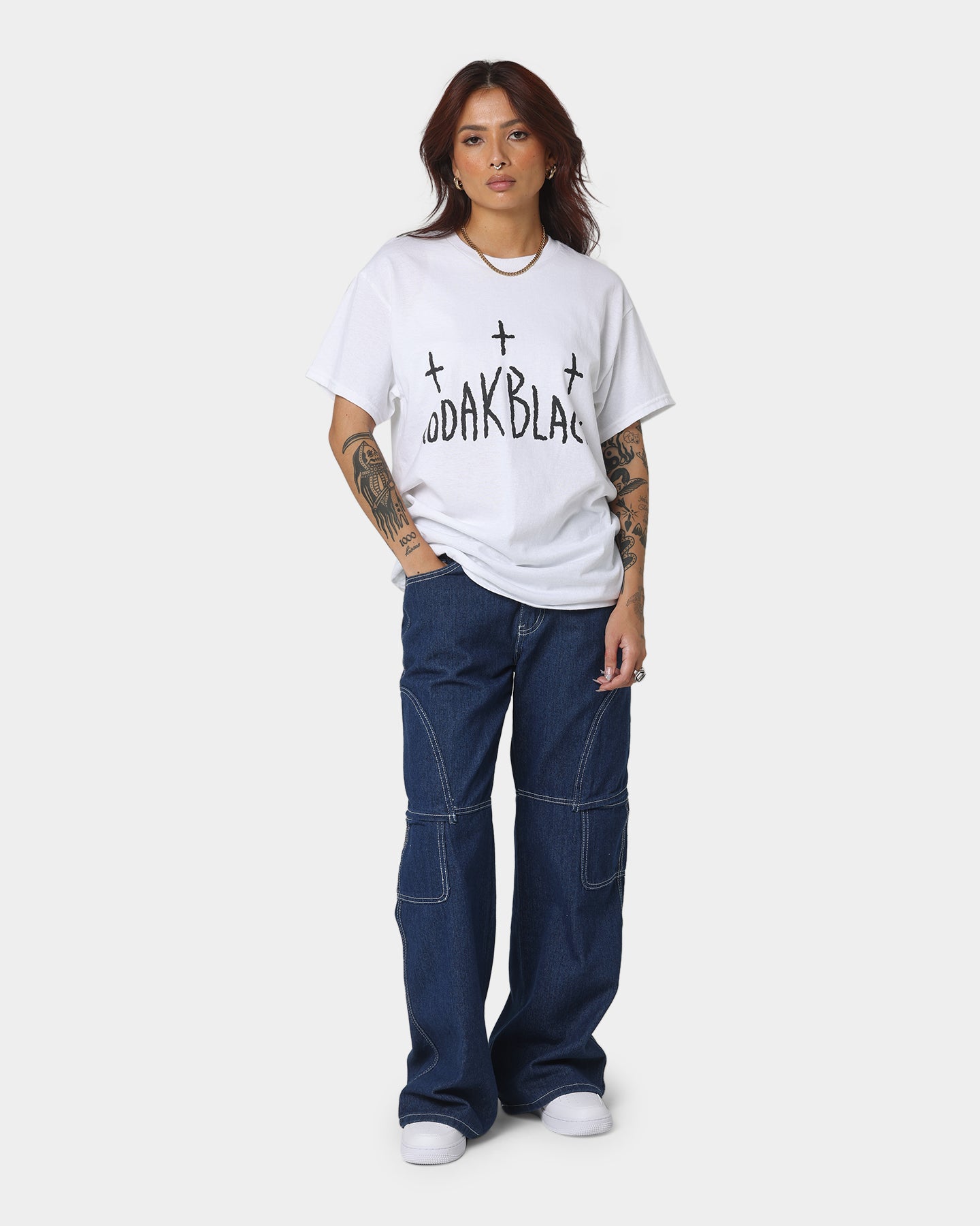 Kodak Black Cross T-Shirt White Style001