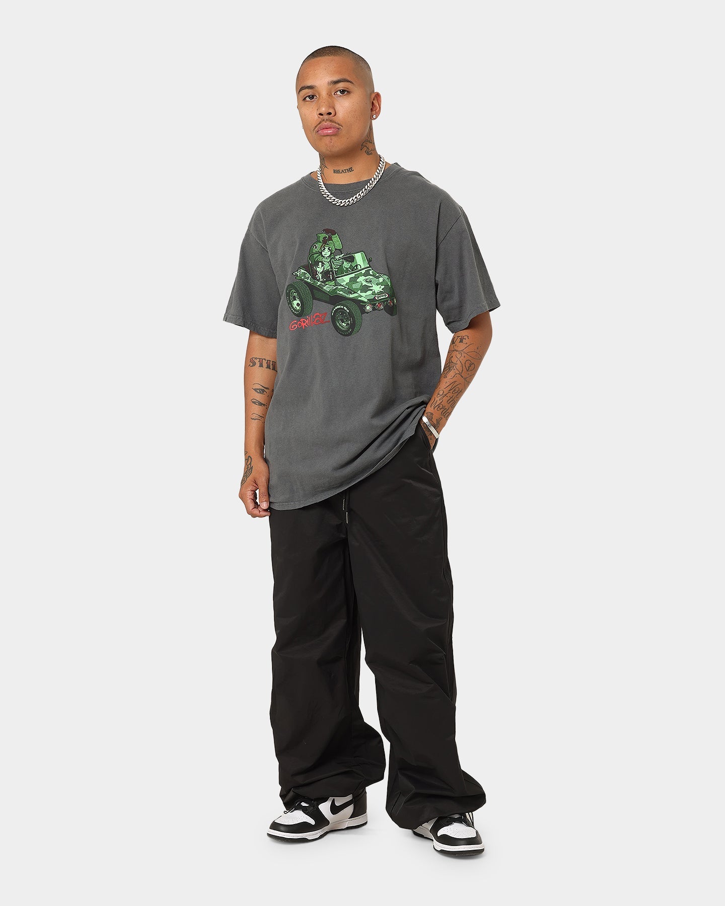 Gorillaz Green Geep T-Shirt Navy