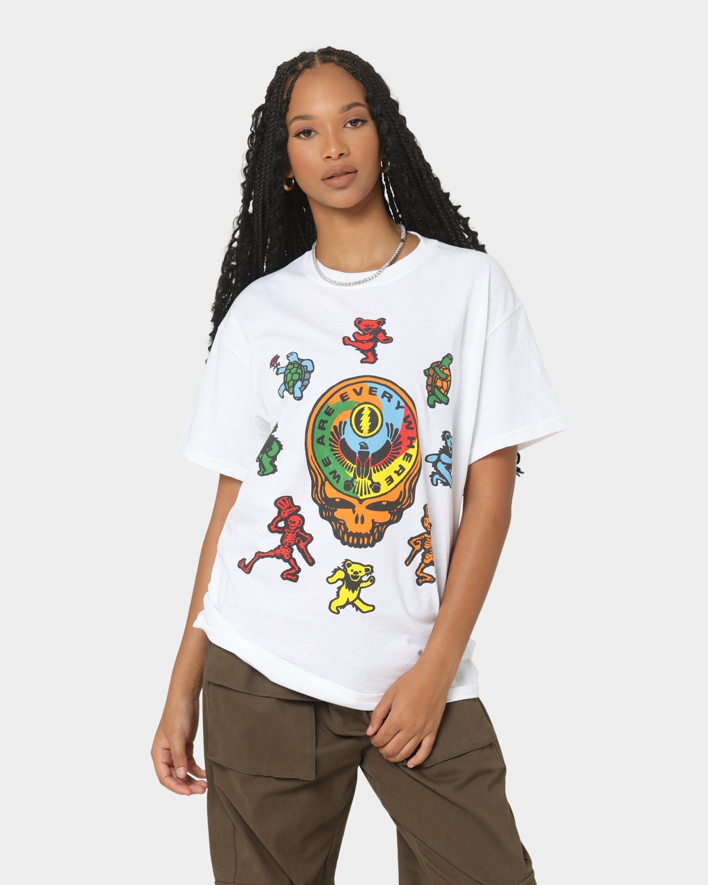 Grateful Dead We Are Everywhere T-Shirt White Style001
