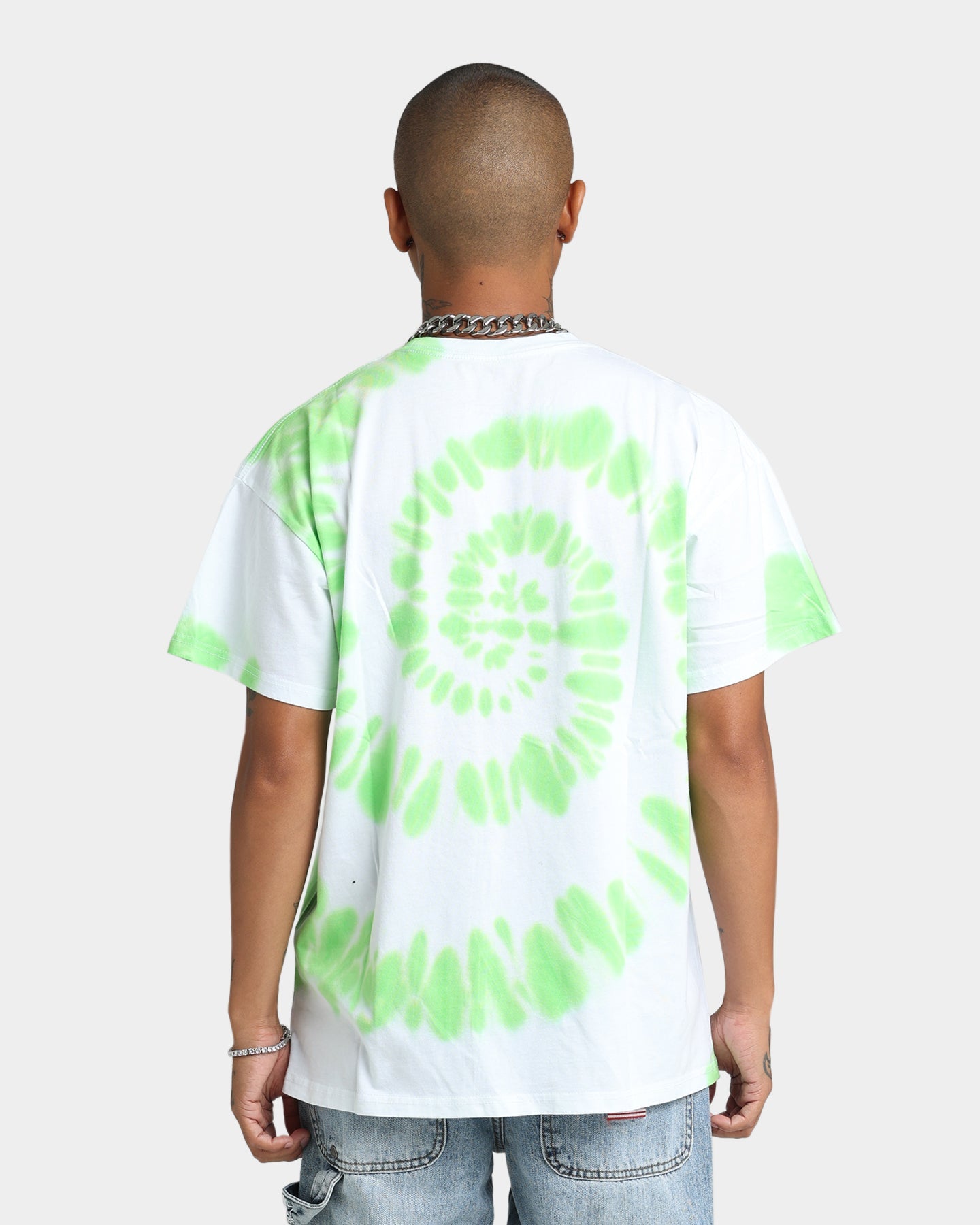 Bob Marley Photo Tie Dye T-Shirt White