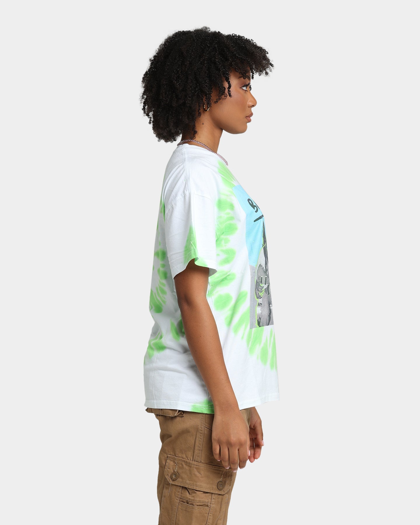 Bob Marley Photo Tie Dye T-Shirt White Style001
