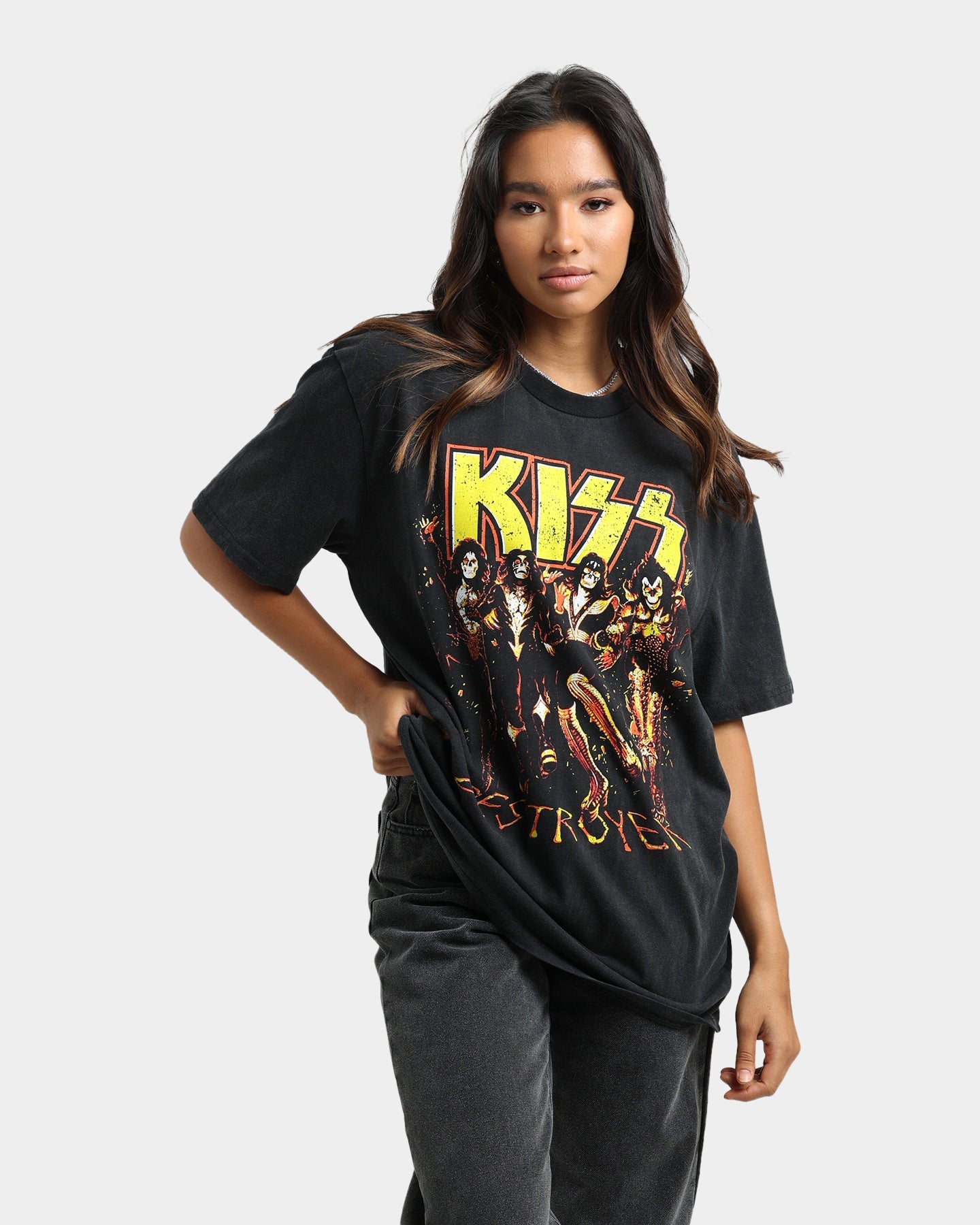 KISS Destroyer T-Shirt Black Wash Style001