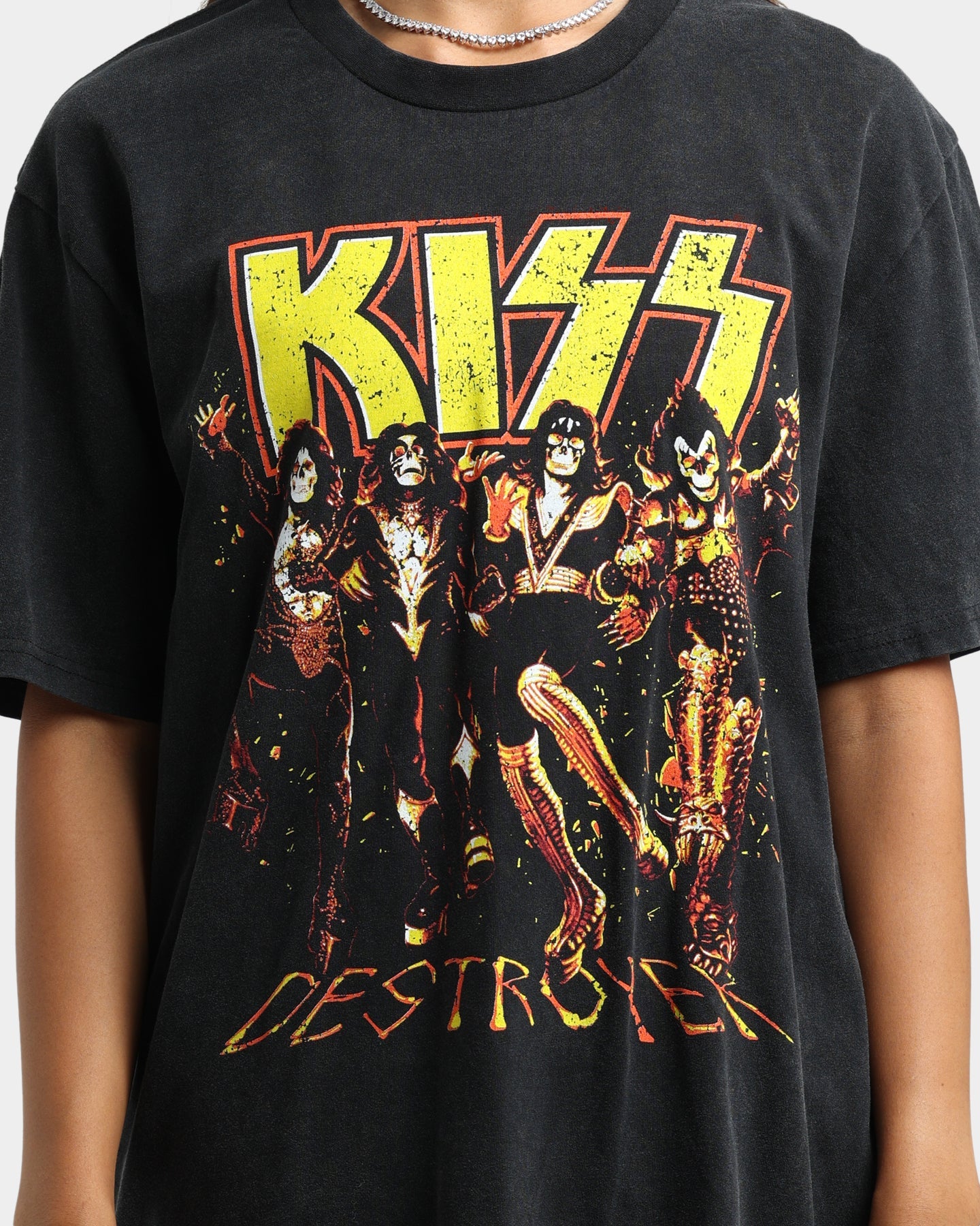 KISS Destroyer T-Shirt Black Wash Style001