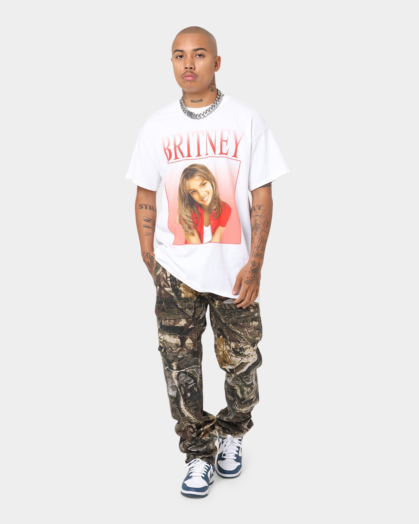 Britney Spears Britney Homage T-Shirt White