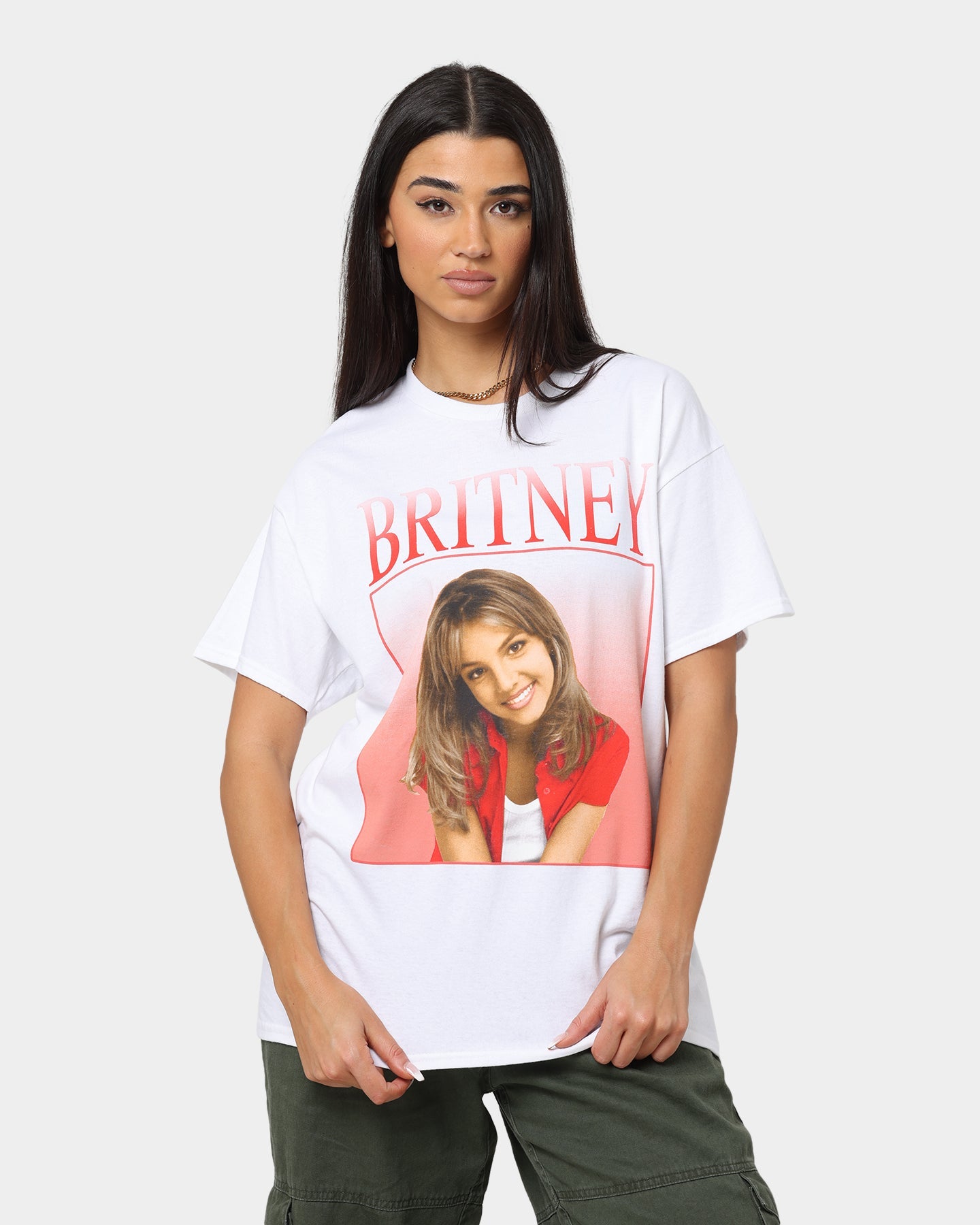 Britney Spears Britney Homage T-Shirt White Style001