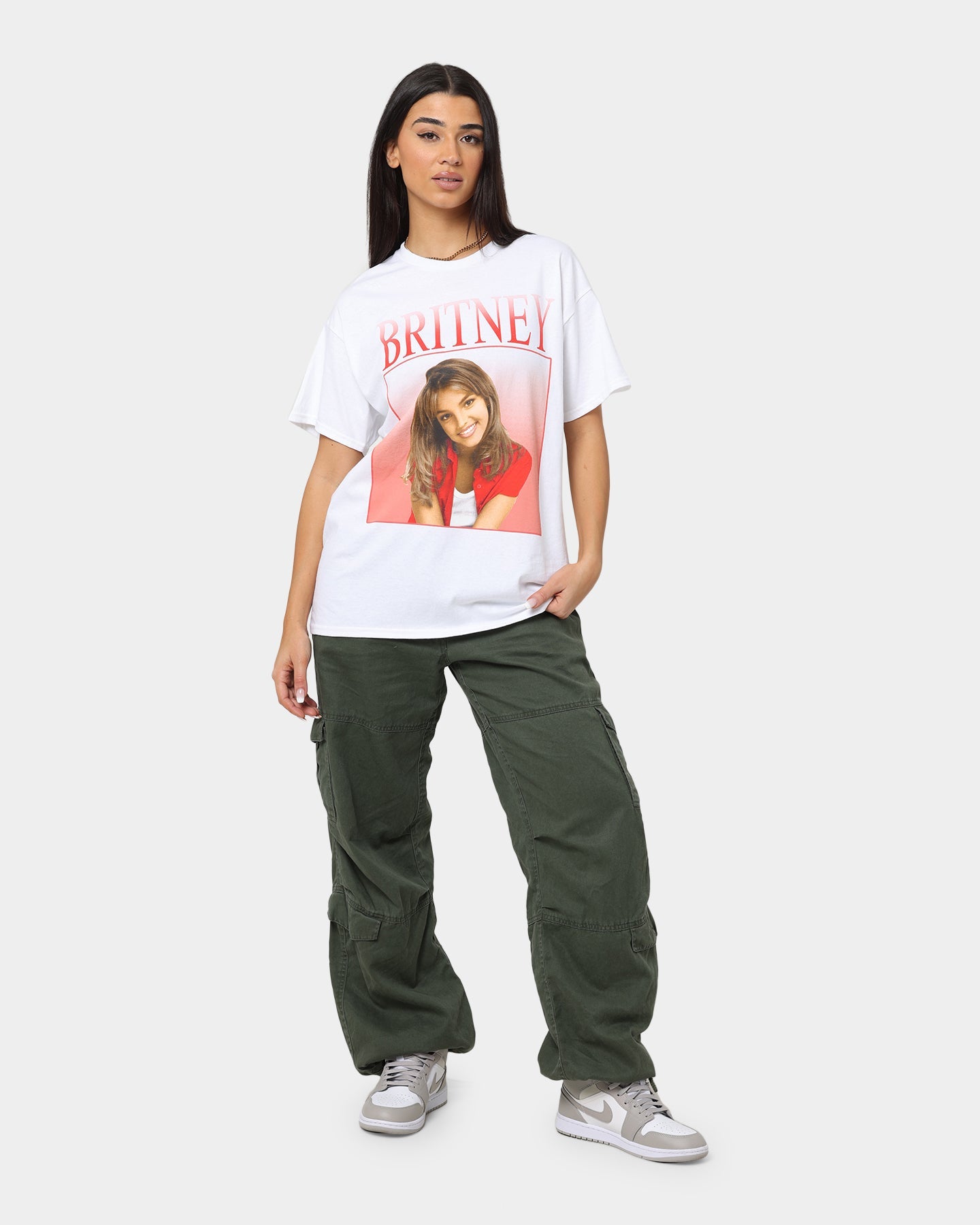 Britney Spears Britney Homage T-Shirt White Style001