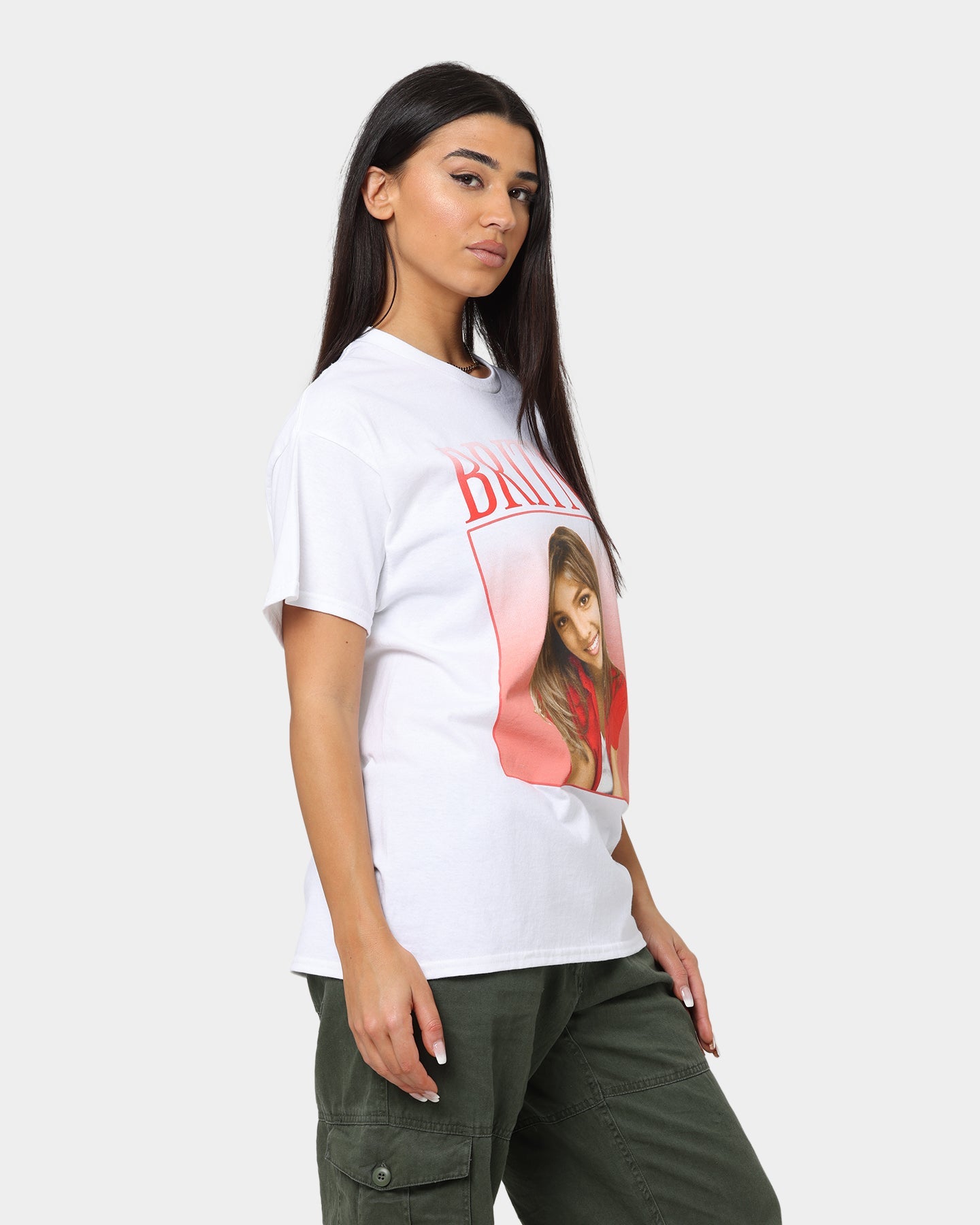 Britney Spears Britney Homage T-Shirt White Style001