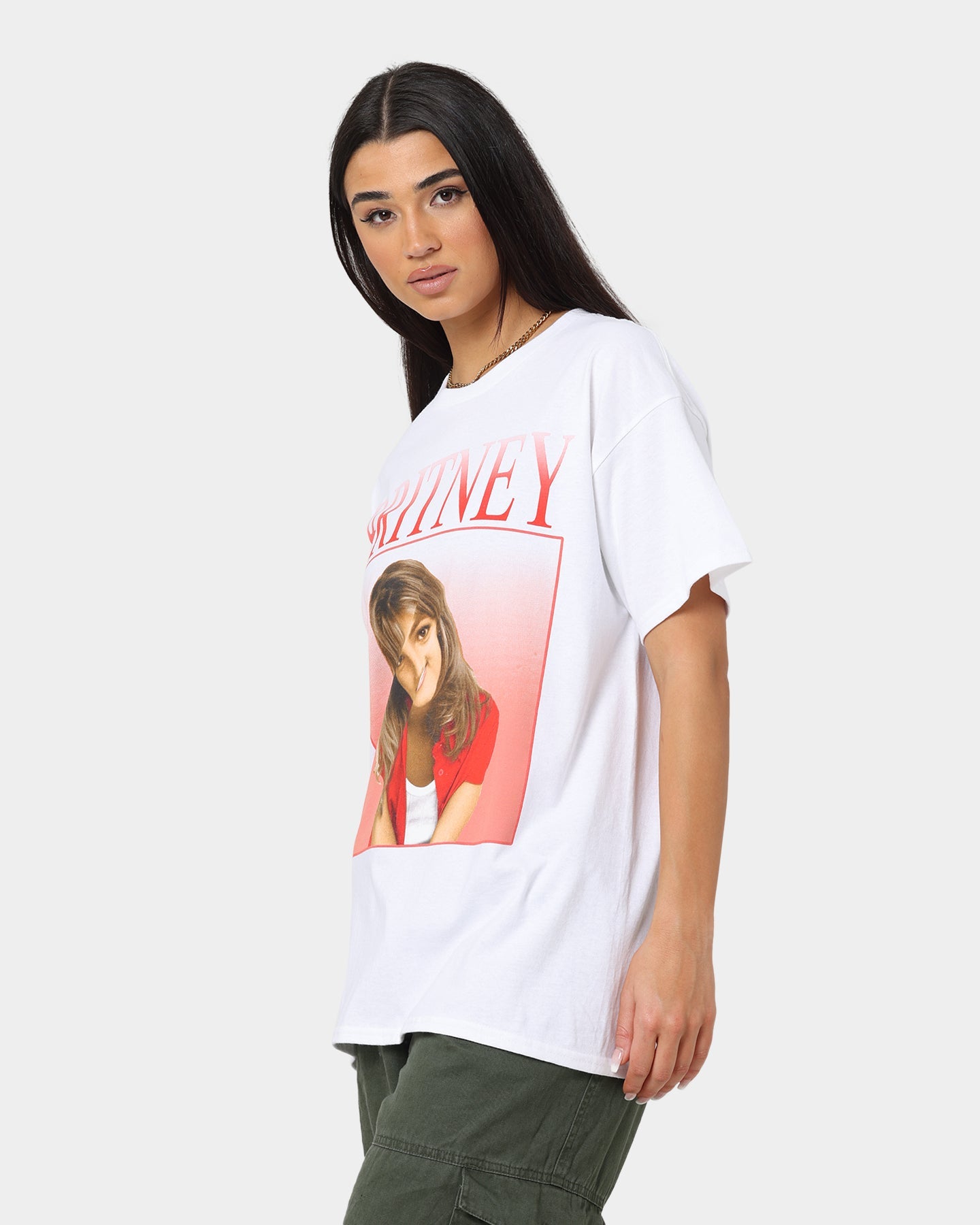 Britney Spears Britney Homage T-Shirt White Style001