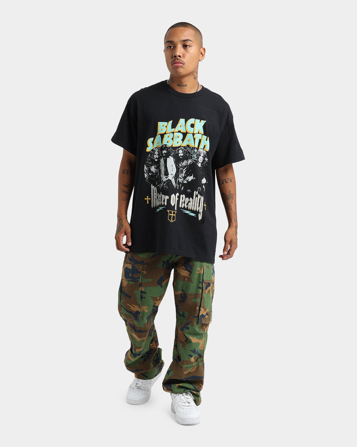 Black Sabbath Master Of Reality Vintage T-Shirt Black