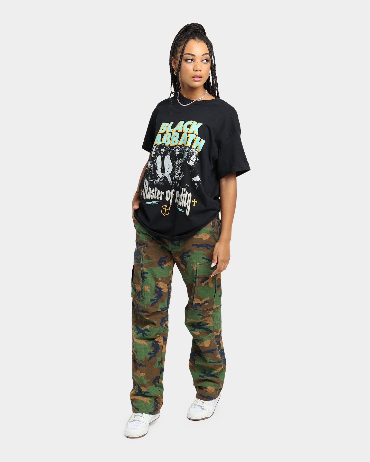 Black Sabbath Master Of Reality Vintage T-Shirt Black Style001