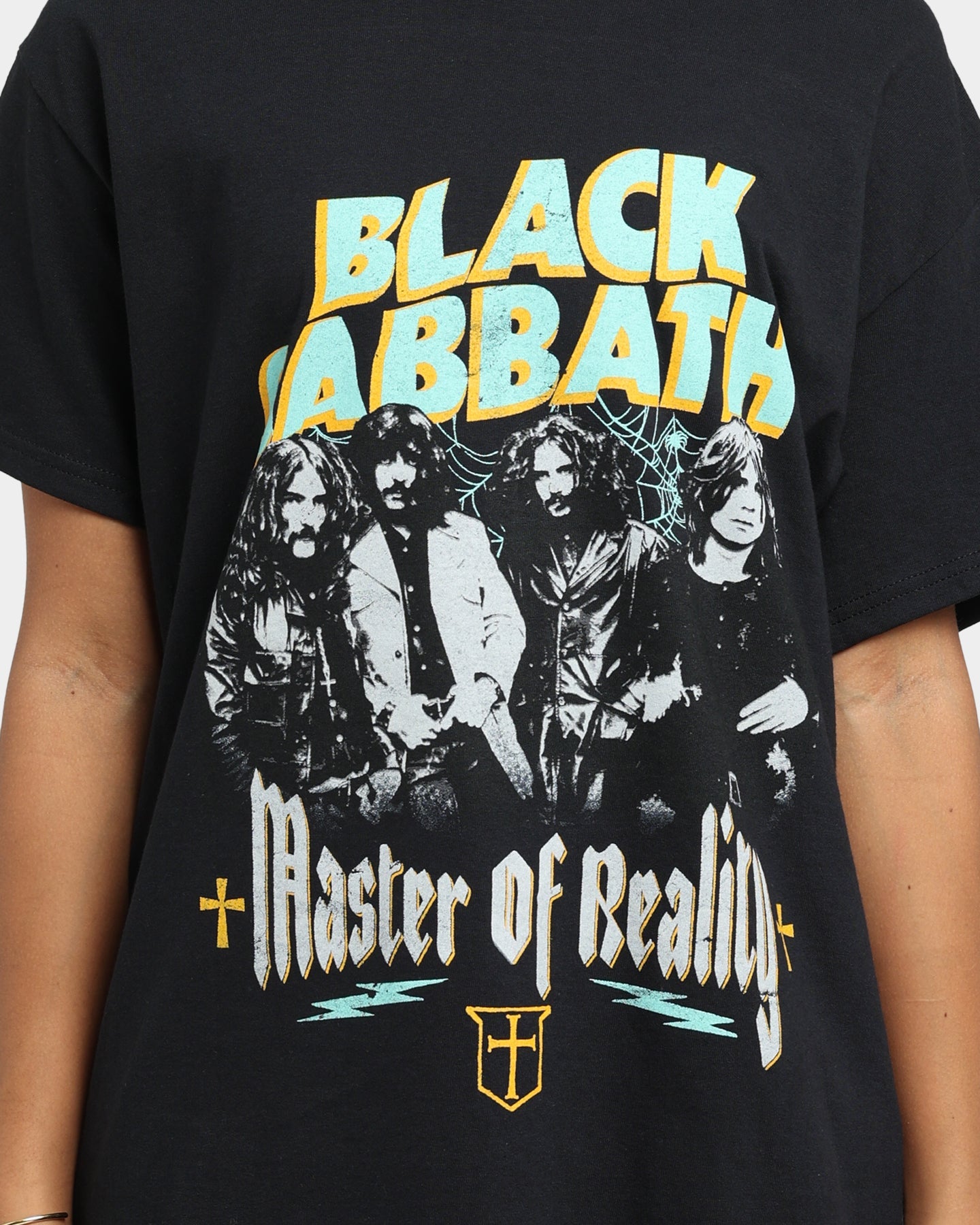 Black Sabbath Master Of Reality Vintage T-Shirt Black Style001