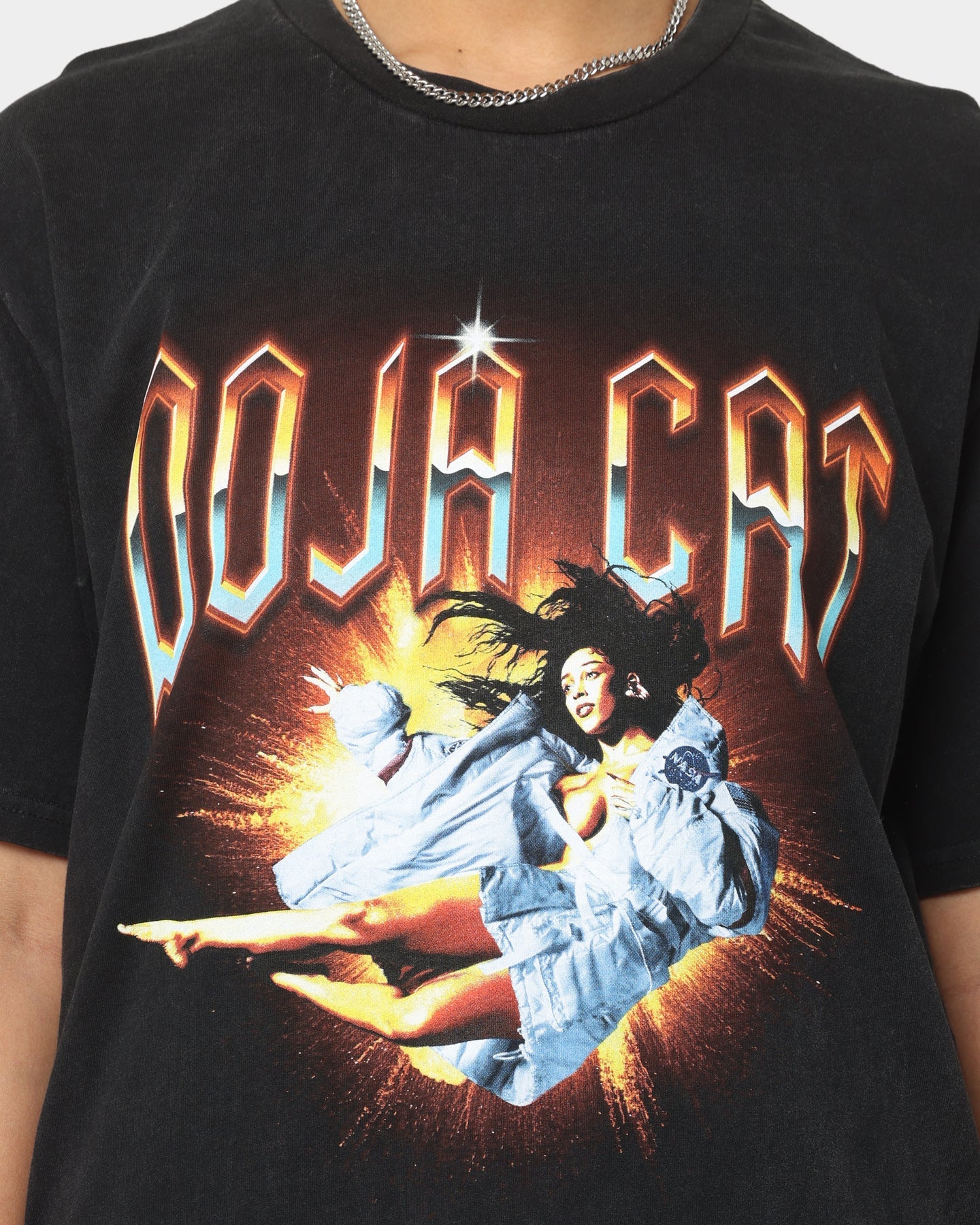 Doja Cat Planet Her Space T-Shirt Black Wash
