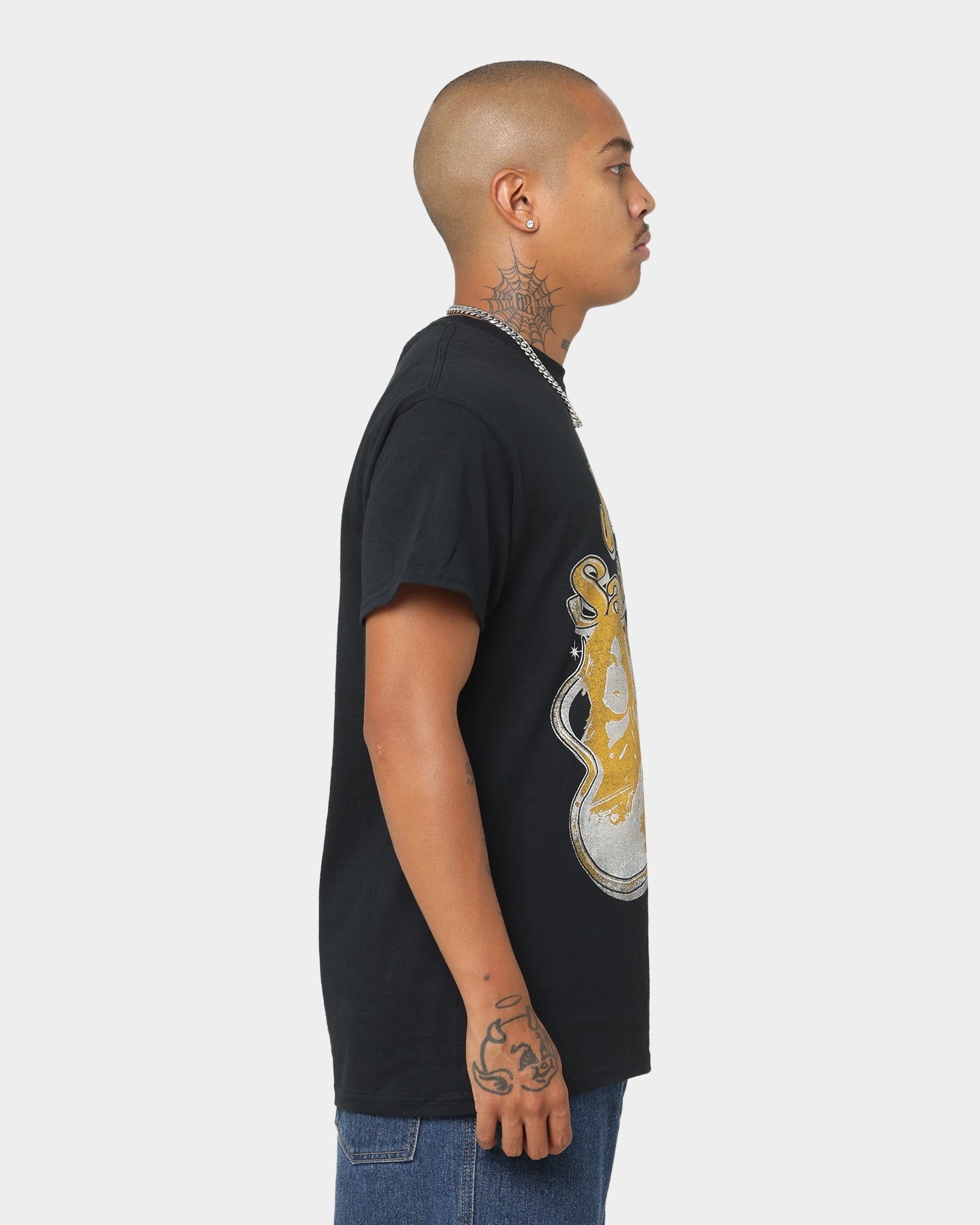 Black Sabbath Portrait Loop Vintage T-Shirt Black