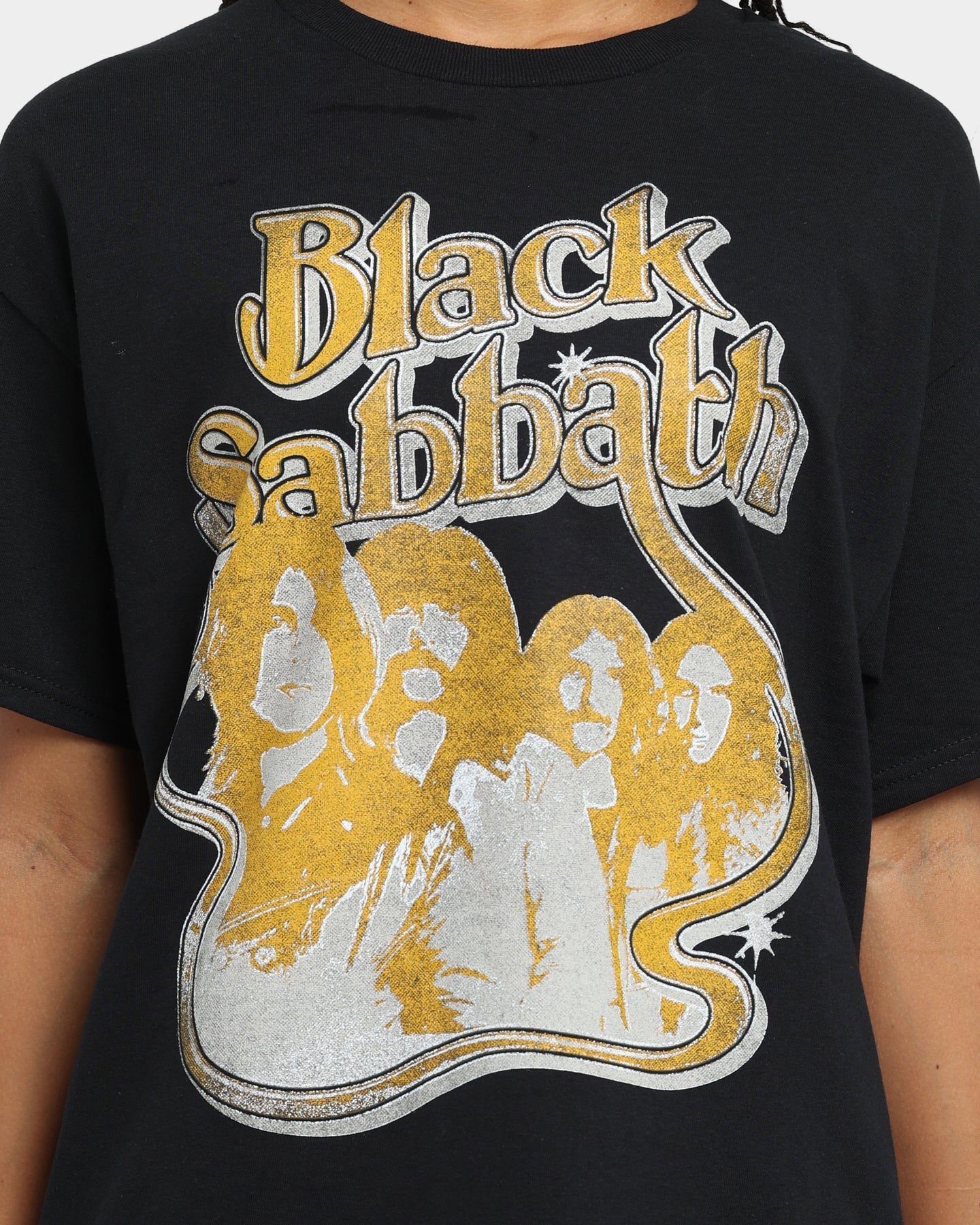 Black Sabbath Portrait Loop Vintage T-Shirt Black Style001