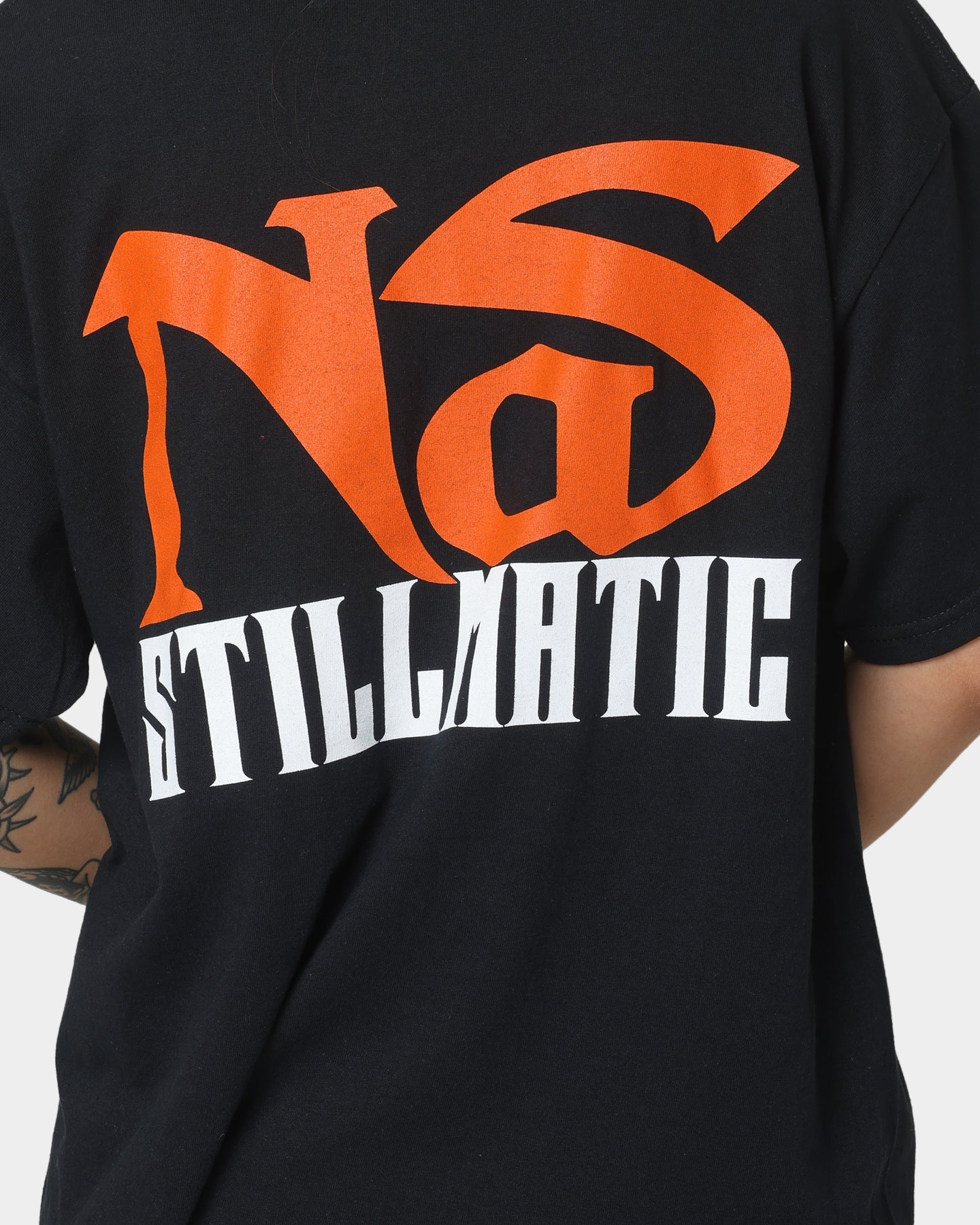 Nas One Mic T-Shirt Black Style001