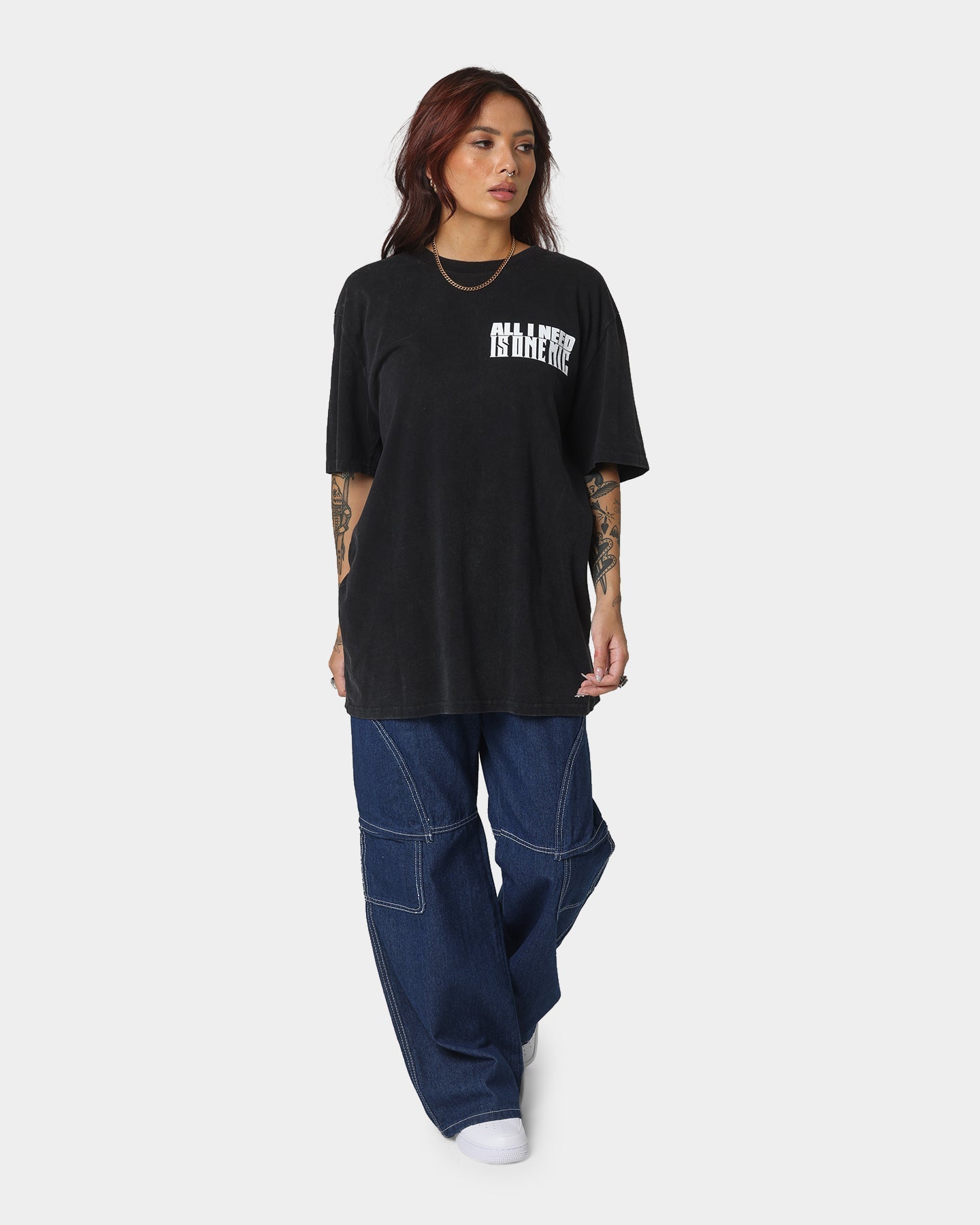 Nas Stillmatic 2001 T-Shirt Washed Black Style001