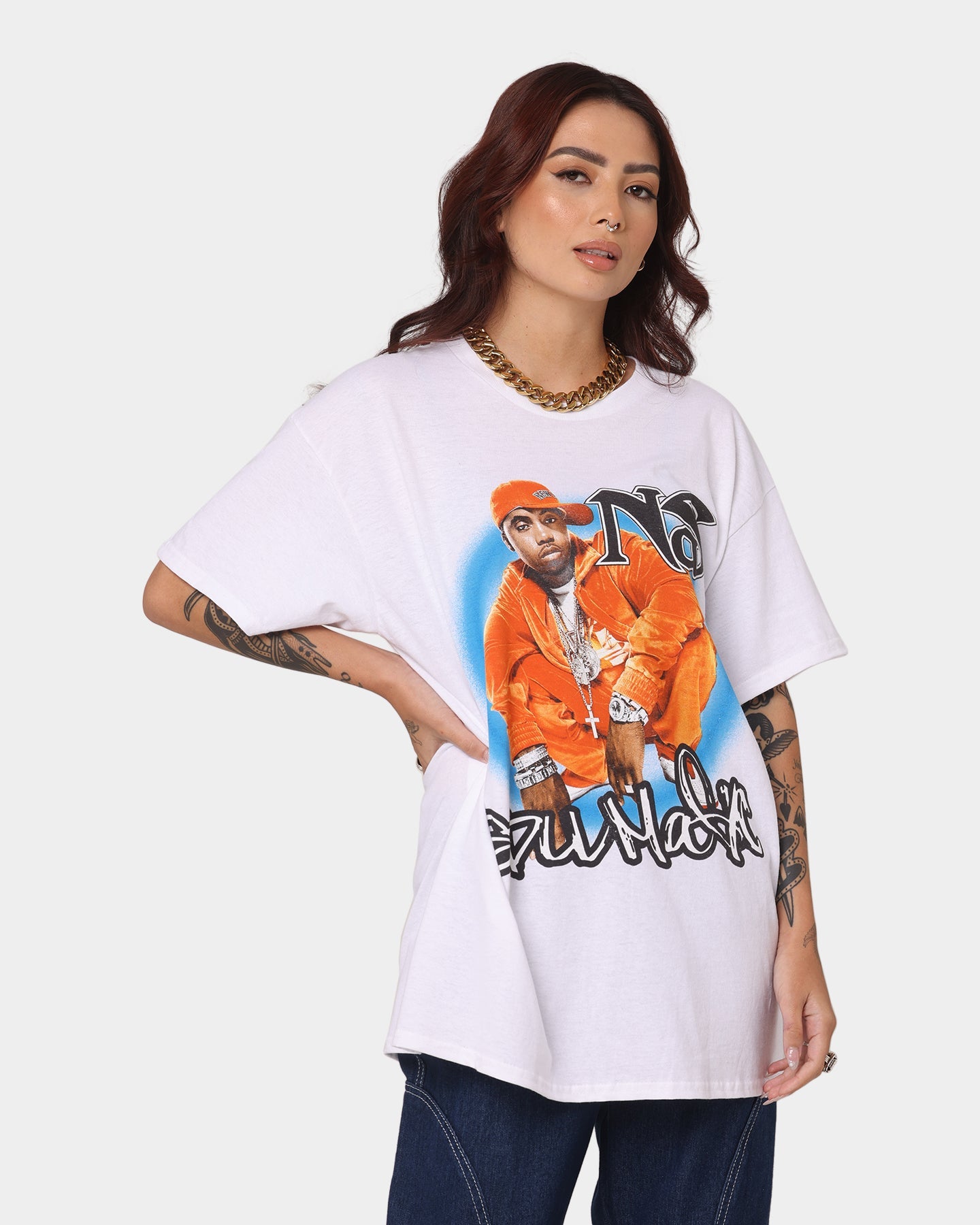 Nas Stillmatic Retro T-Shirt Black Style001