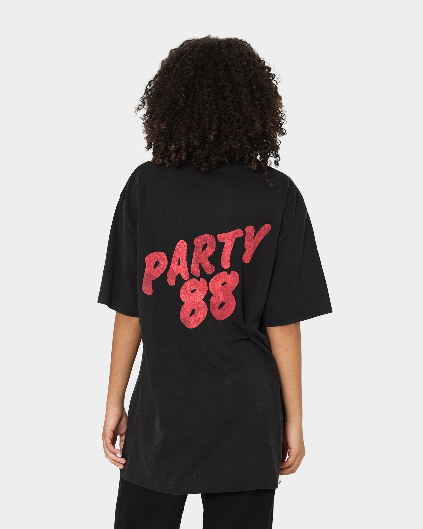 INXS Abandon Crewneck T-Shirt Washed Black Style001