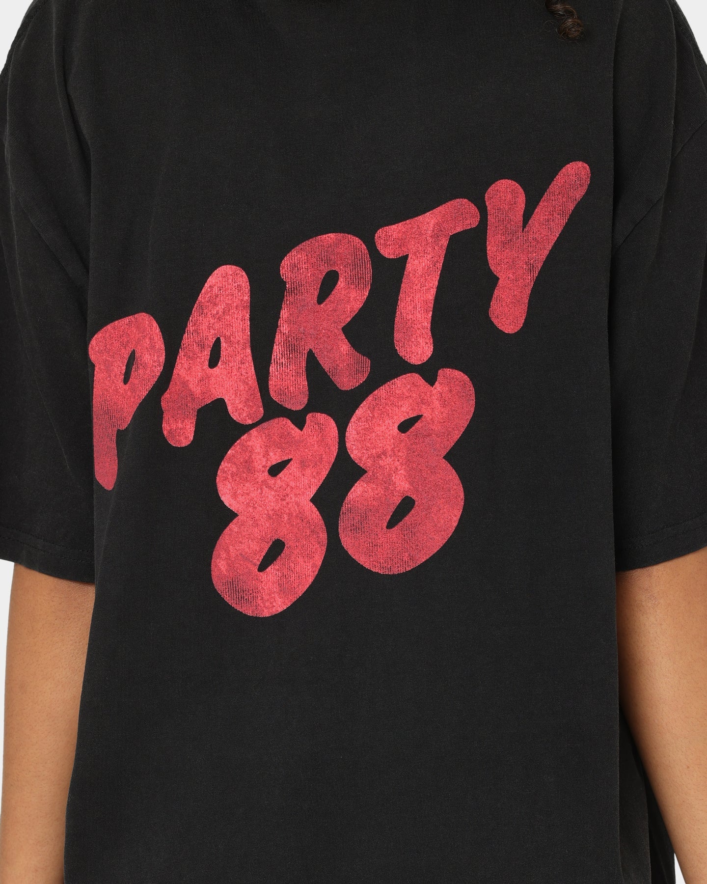INXS Abandon Crewneck T-Shirt Washed Black Style001