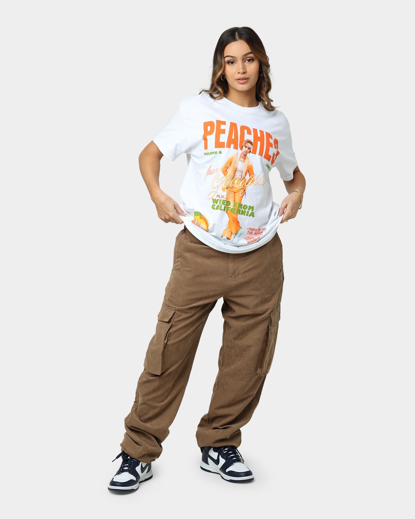 Justin Bieber Peaches T-Shirt White Style001
