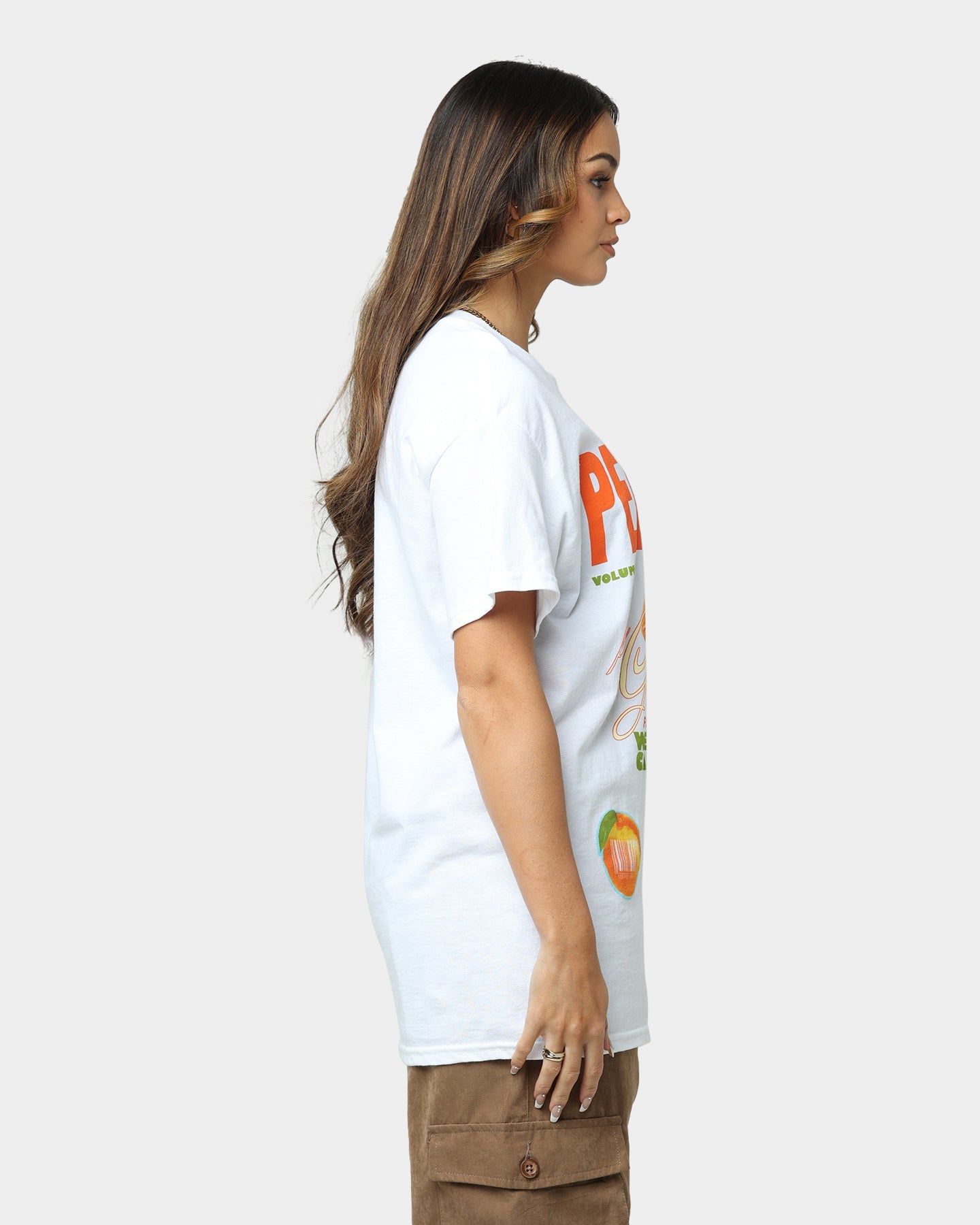 Justin Bieber Peaches T-Shirt White Style001