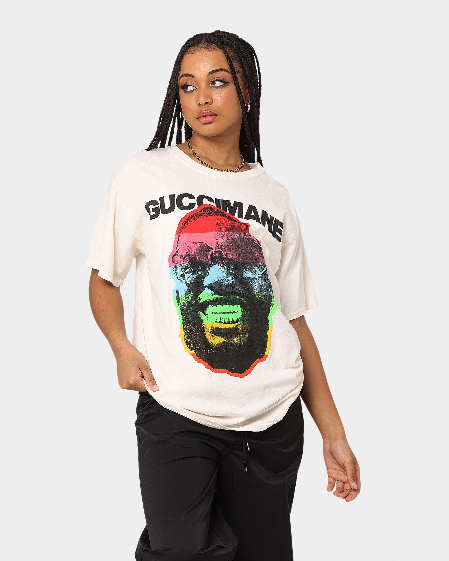 Gucci Mane Big Face T-Shirt Off White Style001
