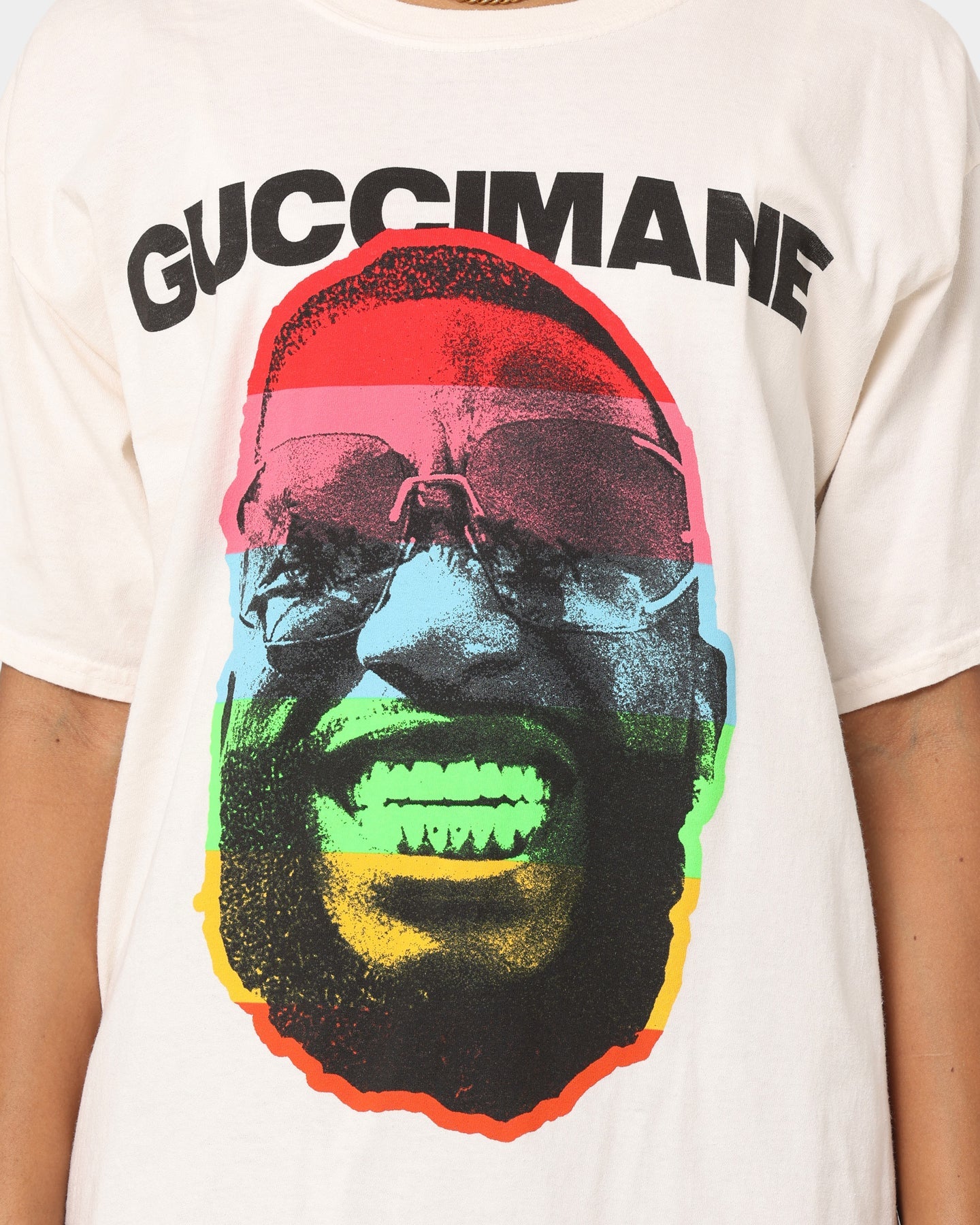 Gucci Mane Big Face T-Shirt Off White Style001