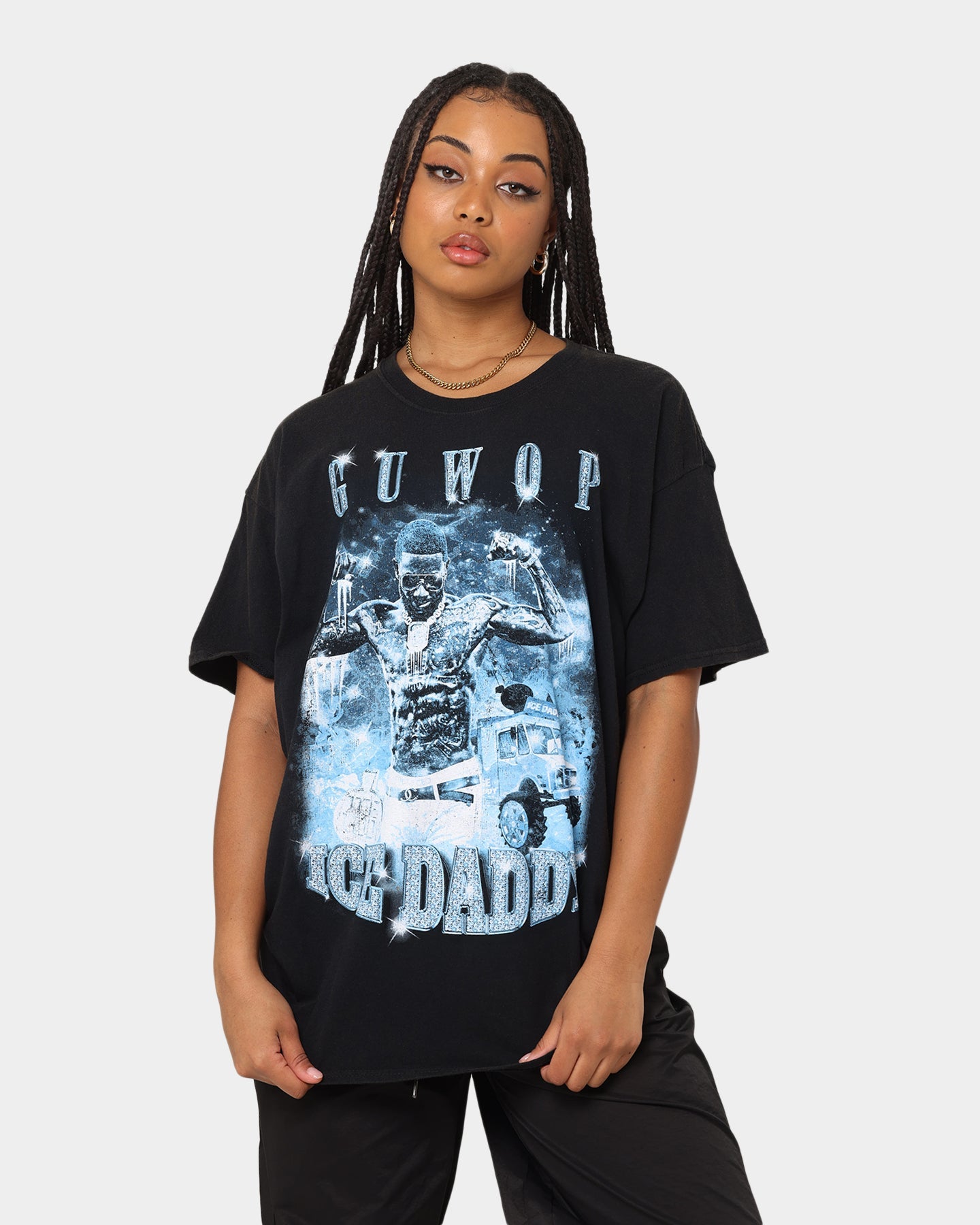 Gucci Mane Ice Daddy Vintage T-Shirt Black Wash Style001