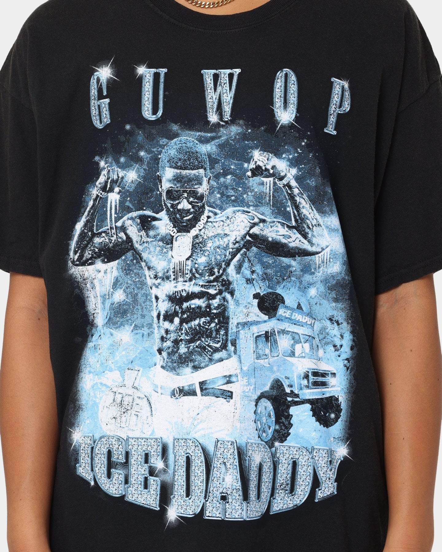 Gucci Mane Ice Daddy Vintage T-Shirt Black Wash Style001