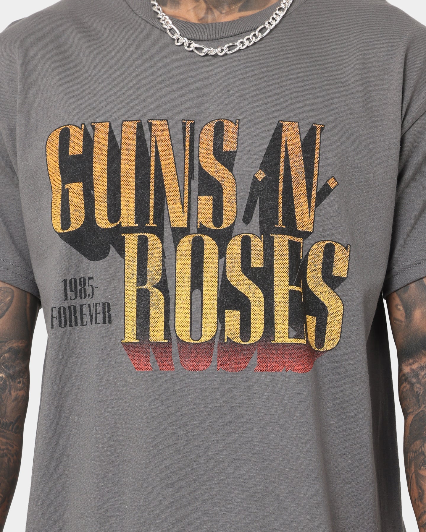 Guns N Roses 1985 Forever T-Shirt Charcoal