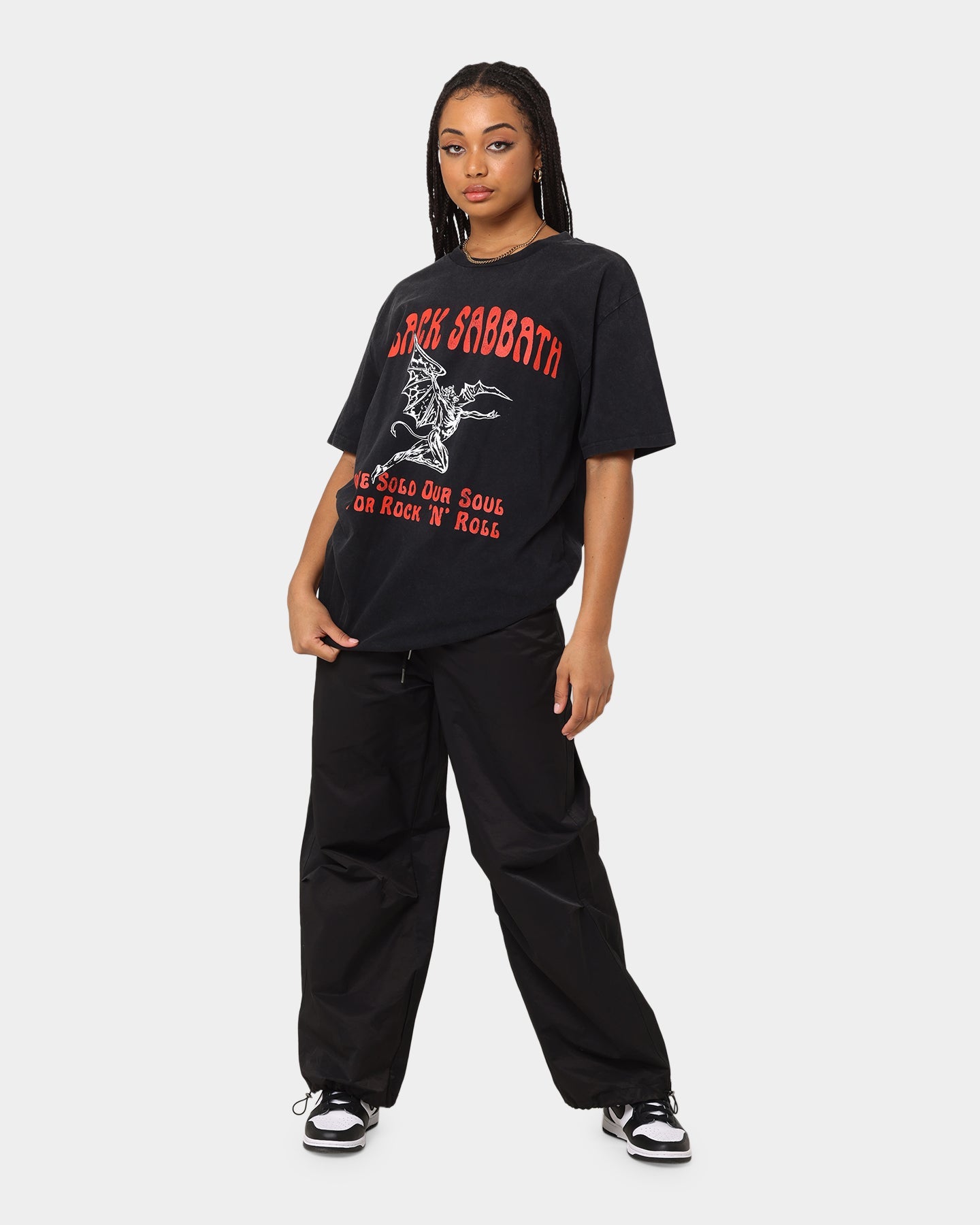 Black Sabbath Sold Our Soul Vintage T-Shirt Washed Black Style001