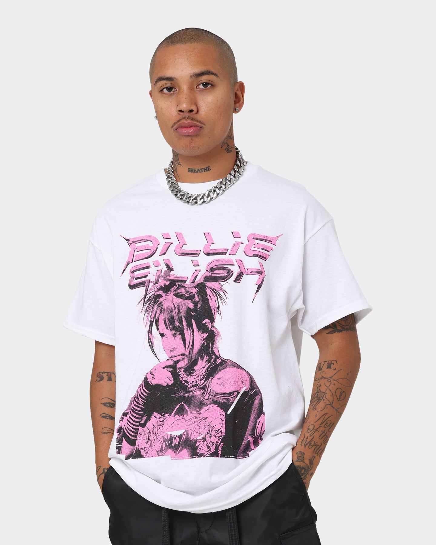 Billie Eilish Illustration T-Shirt White