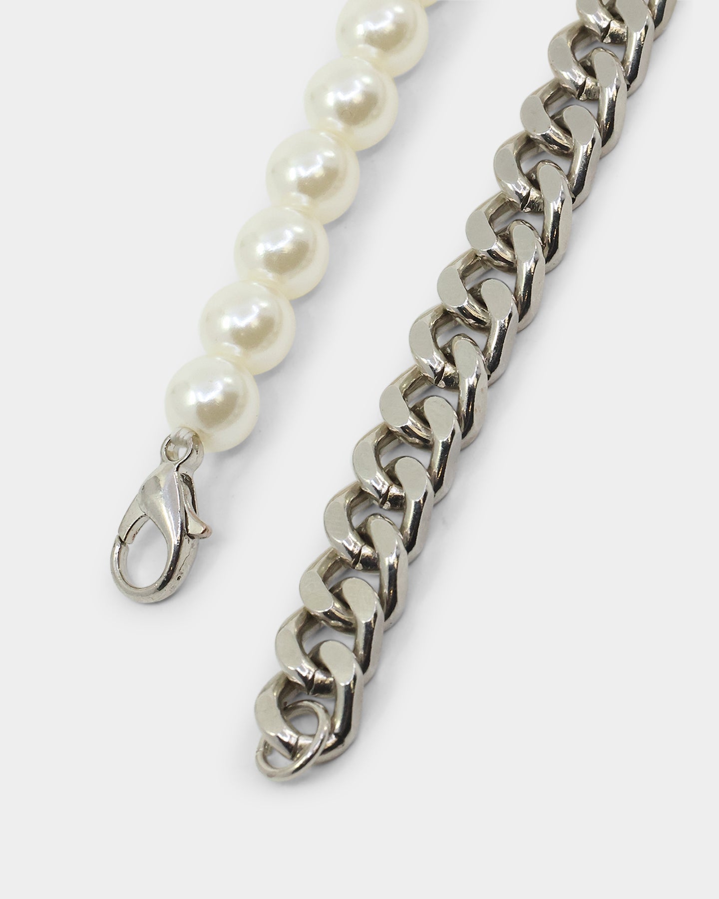 Infra Cuban Split Pearl Chain Stainless Steel Style001